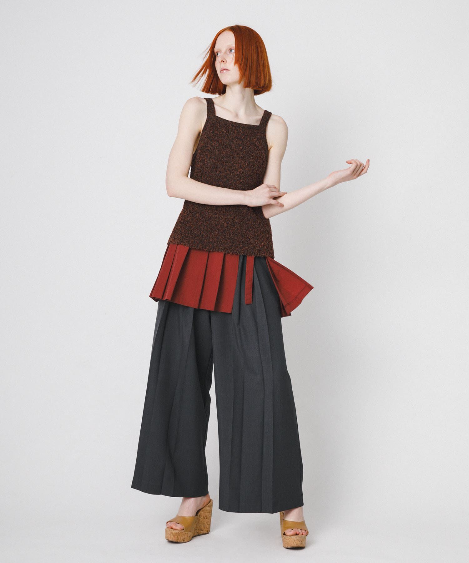 LAATO「mosa knit camisole」|キャミソール|