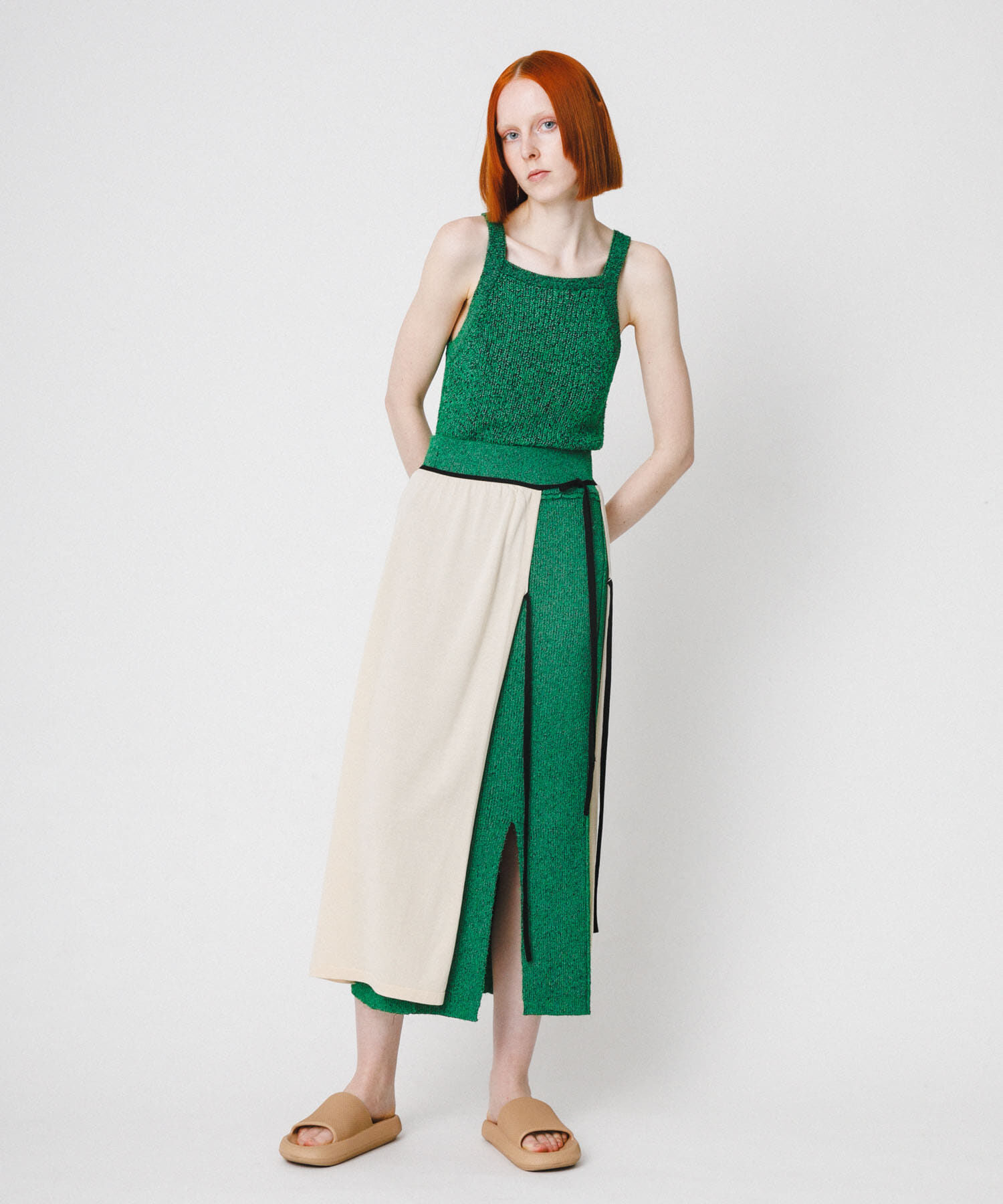 LAATO「mosa knit camisole」|キャミソール|