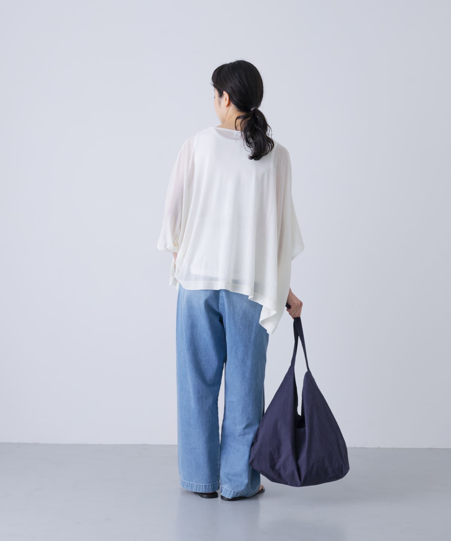 かぐれ「コットンシアーワイドカットソー」|Tシャツ・カットソー|