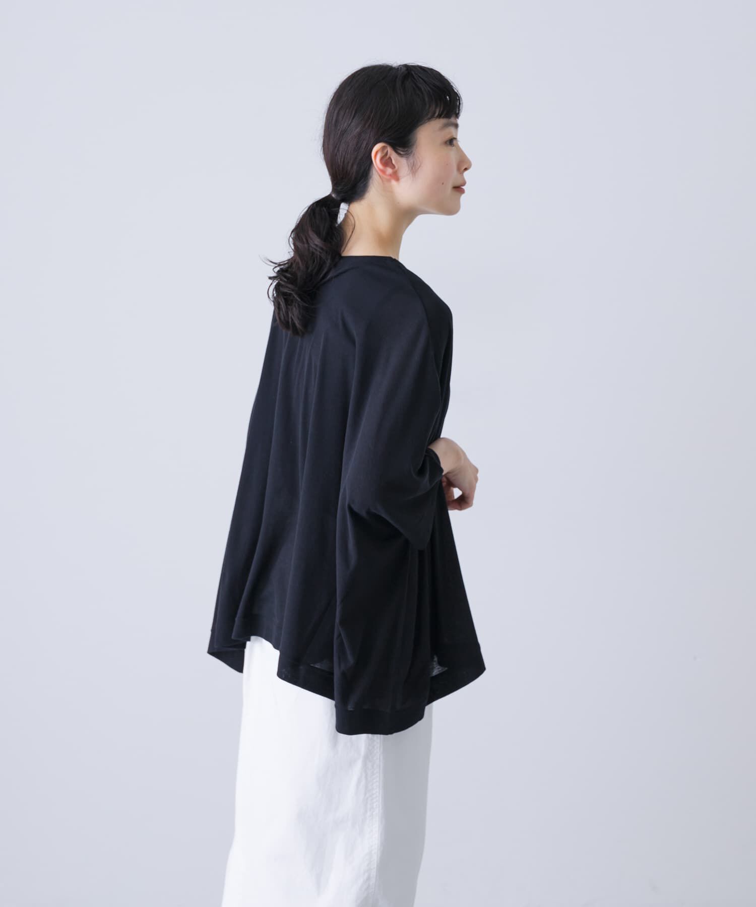 かぐれ「コットンシアーワイドカットソー」|Tシャツ・カットソー|