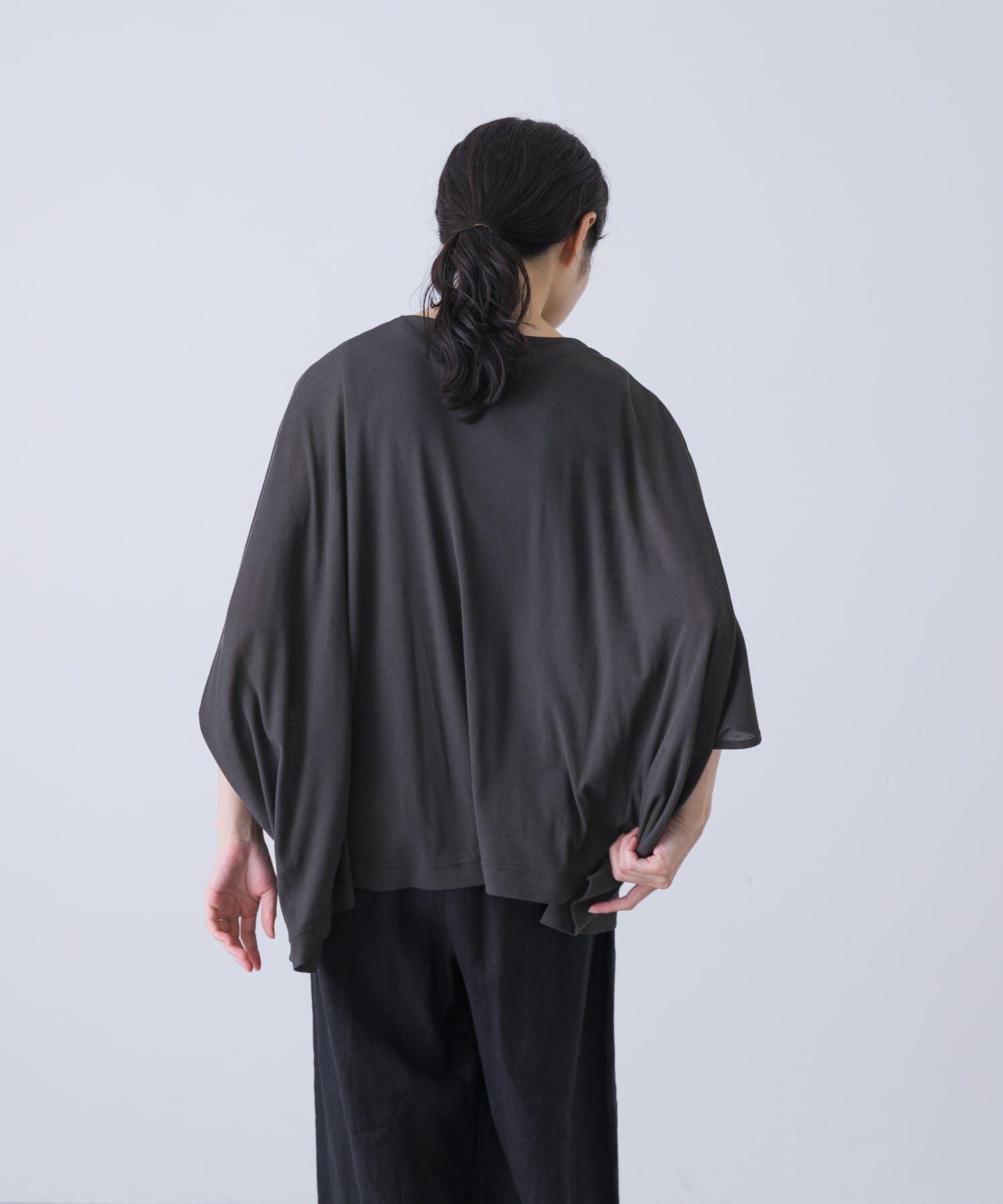 かぐれ「コットンシアーワイドカットソー」|Tシャツ・カットソー|