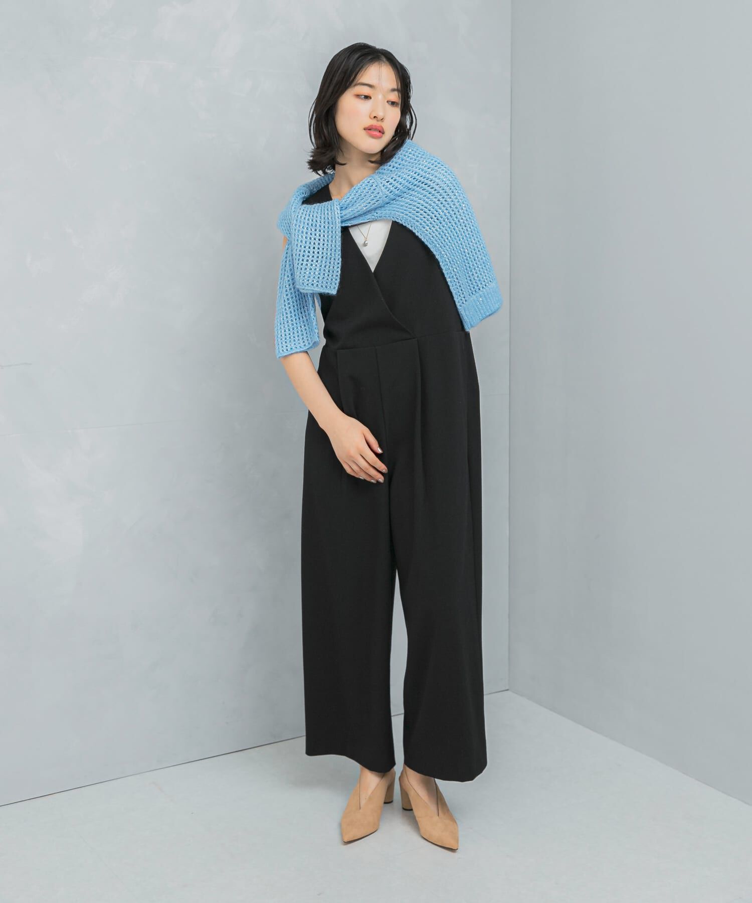 URBAN RESEARCH ROSSO「イージーケアVネックオールインワン」|スカート|