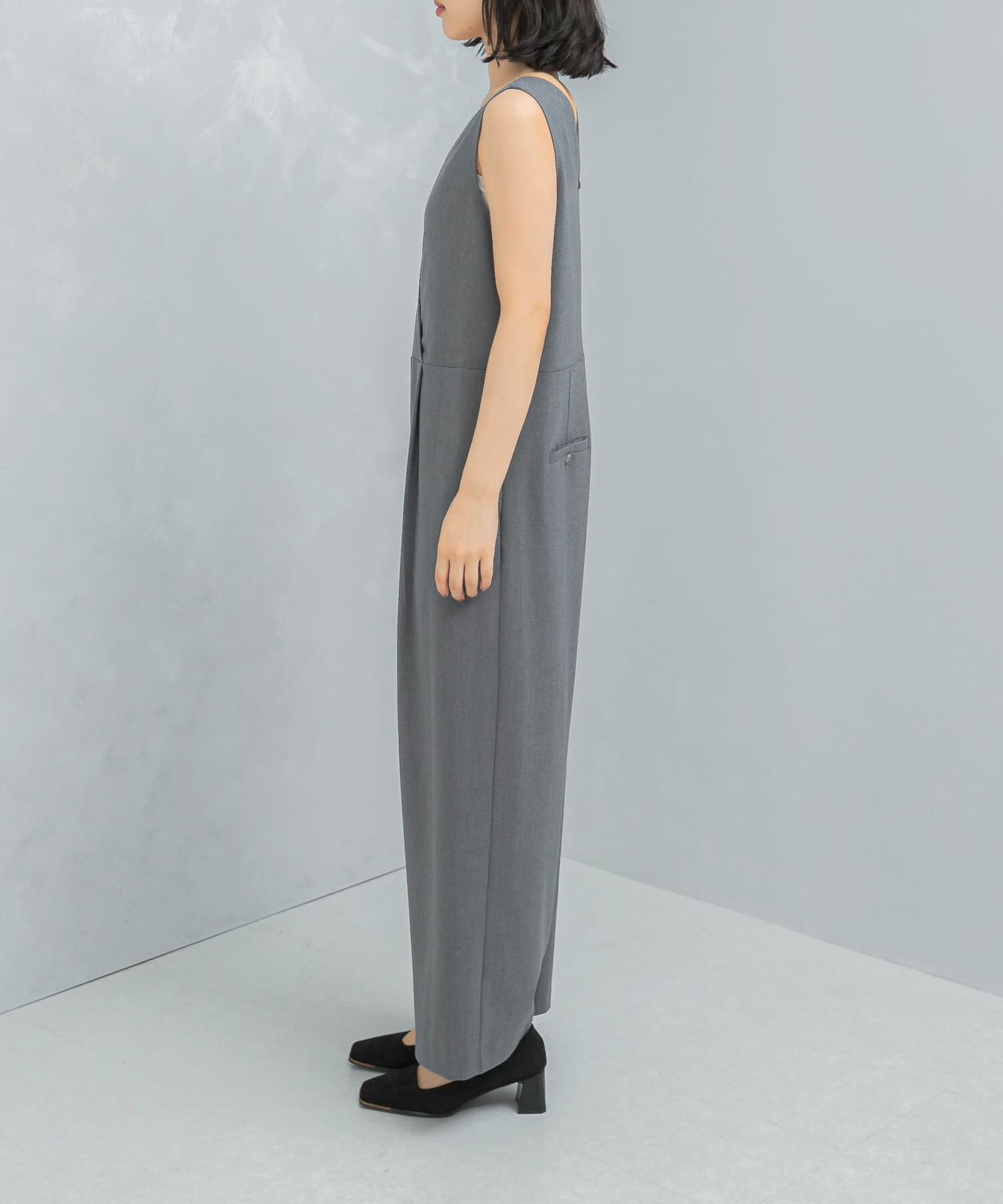 URBAN RESEARCH ROSSO「イージーケアVネックオールインワン」|スカート|