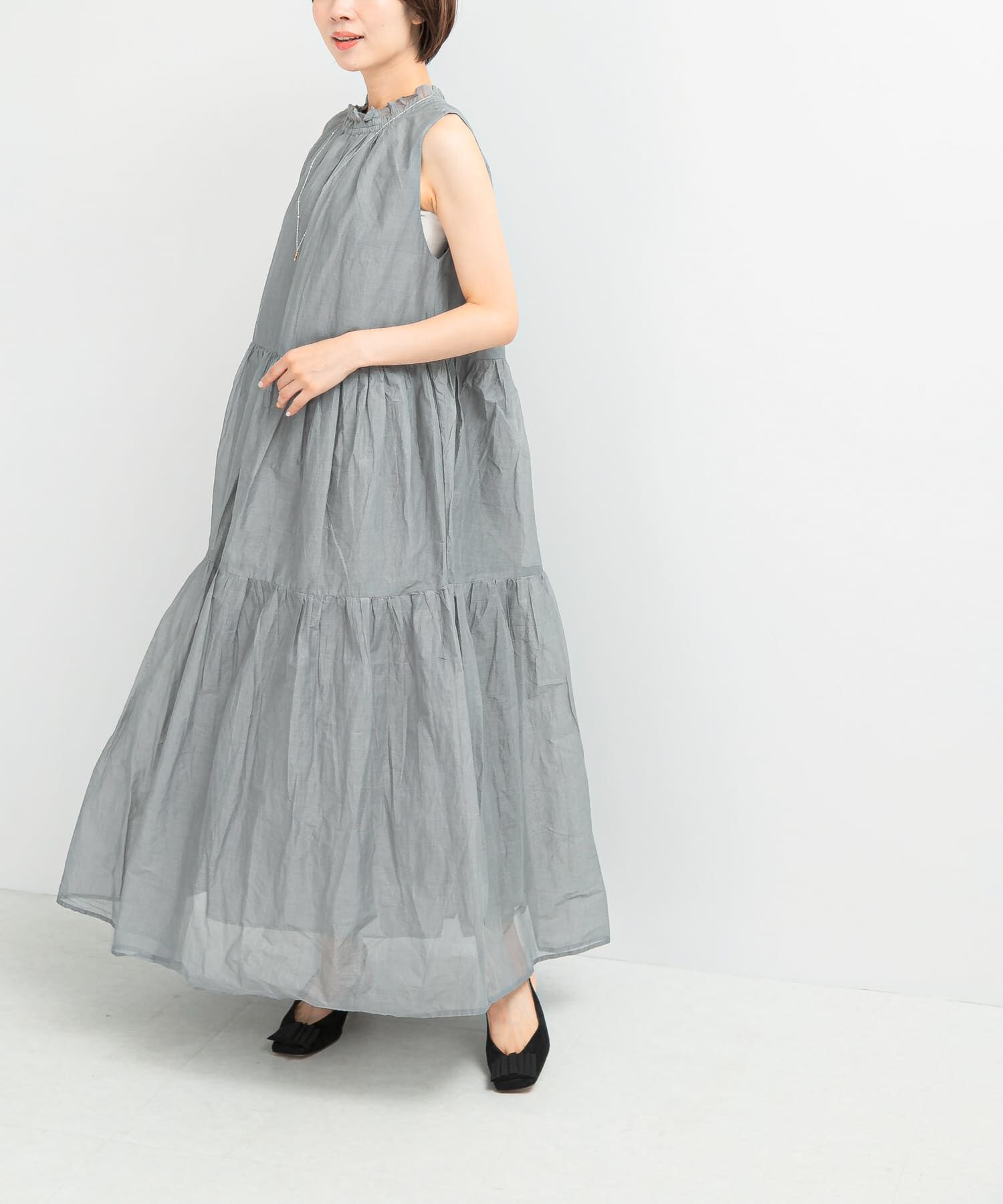 URBAN RESEARCH ROSSO「MARILYN MOON　sheer cotton gather dress」|ワンピース|