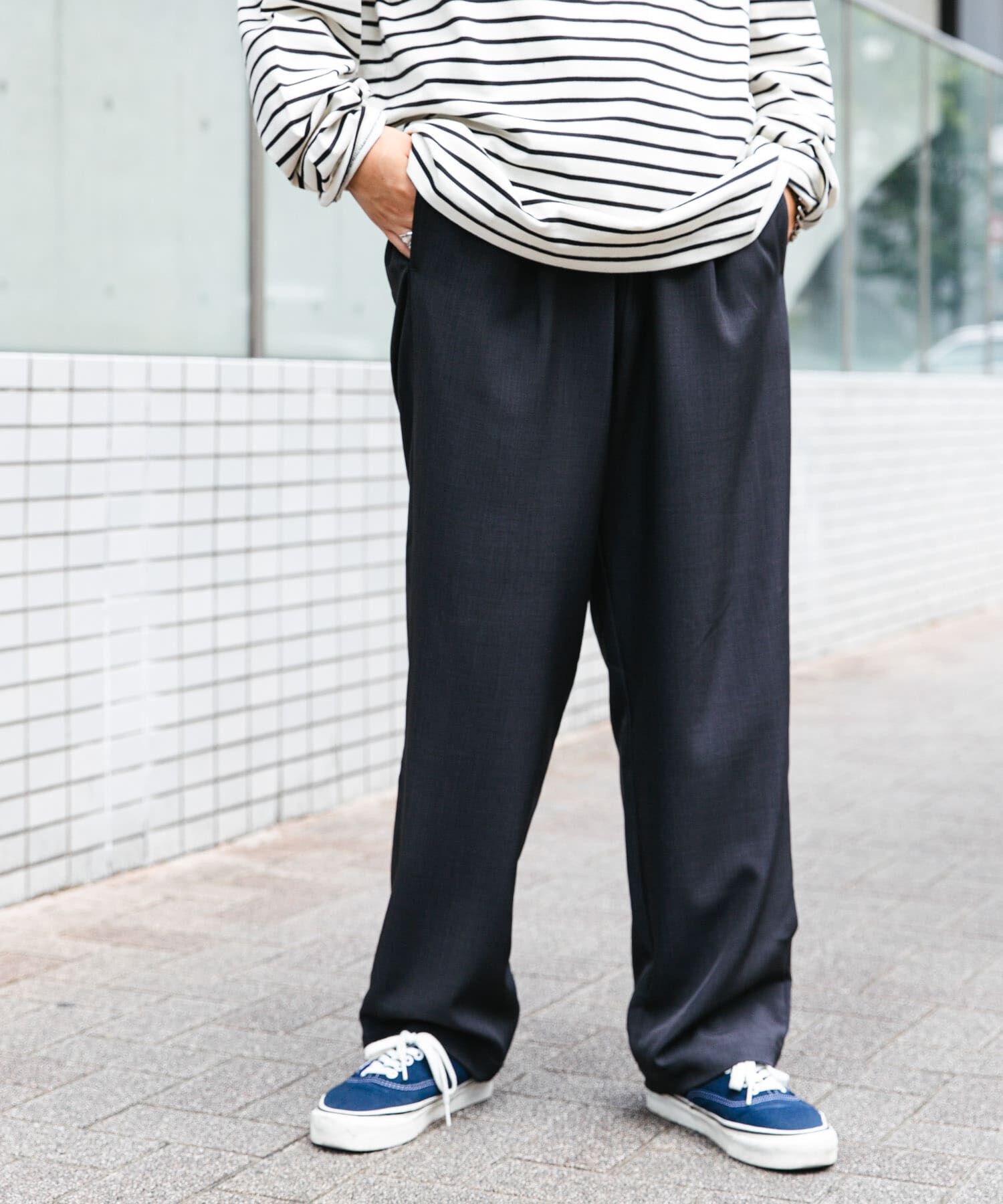 URBAN RESEARCH DOORS「FORK&SPOON　イーズライントラウザー」|その他|ネイビー