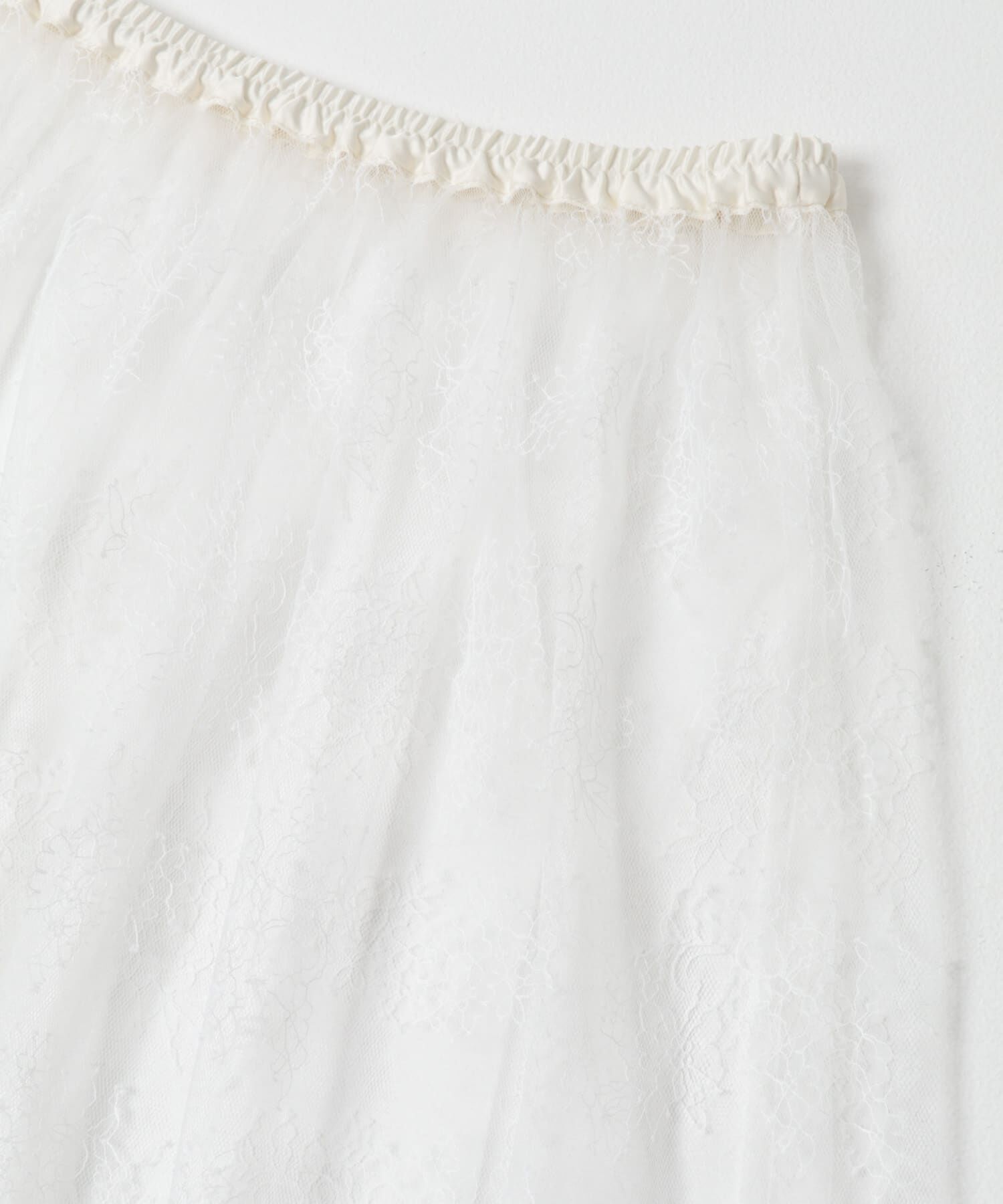 URBAN RESEARCH ROSSO「F by ROSSO　チュールレースレイヤードスカート」|スカート|