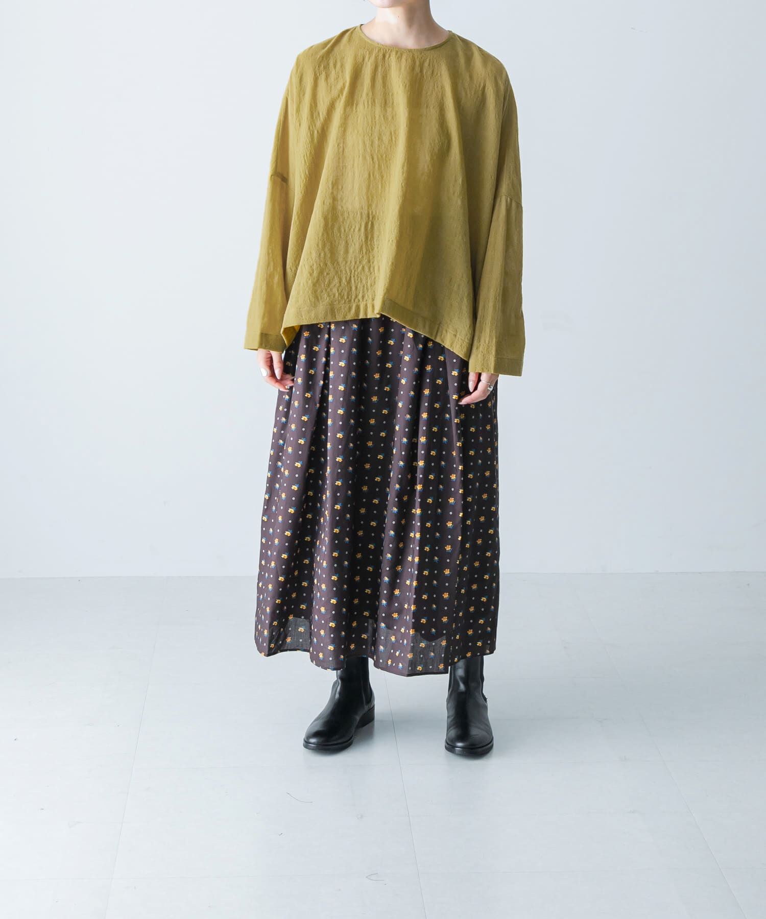 かぐれ「ウールガーゼワイドプルオーバー」|シャツ・ブラウス|