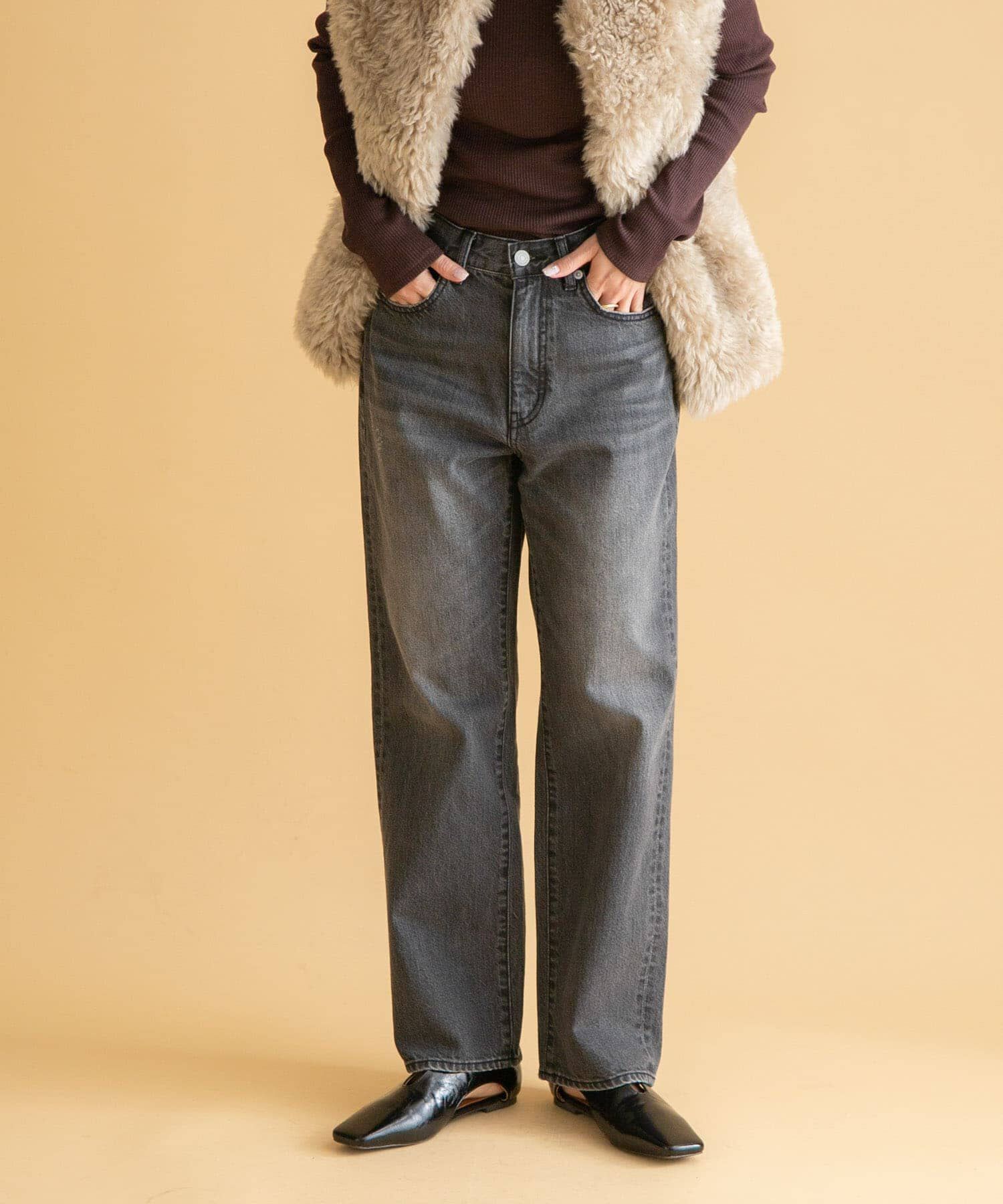 Sonny Label 「USEDLIKEストレートデニム」|デニム|グレー