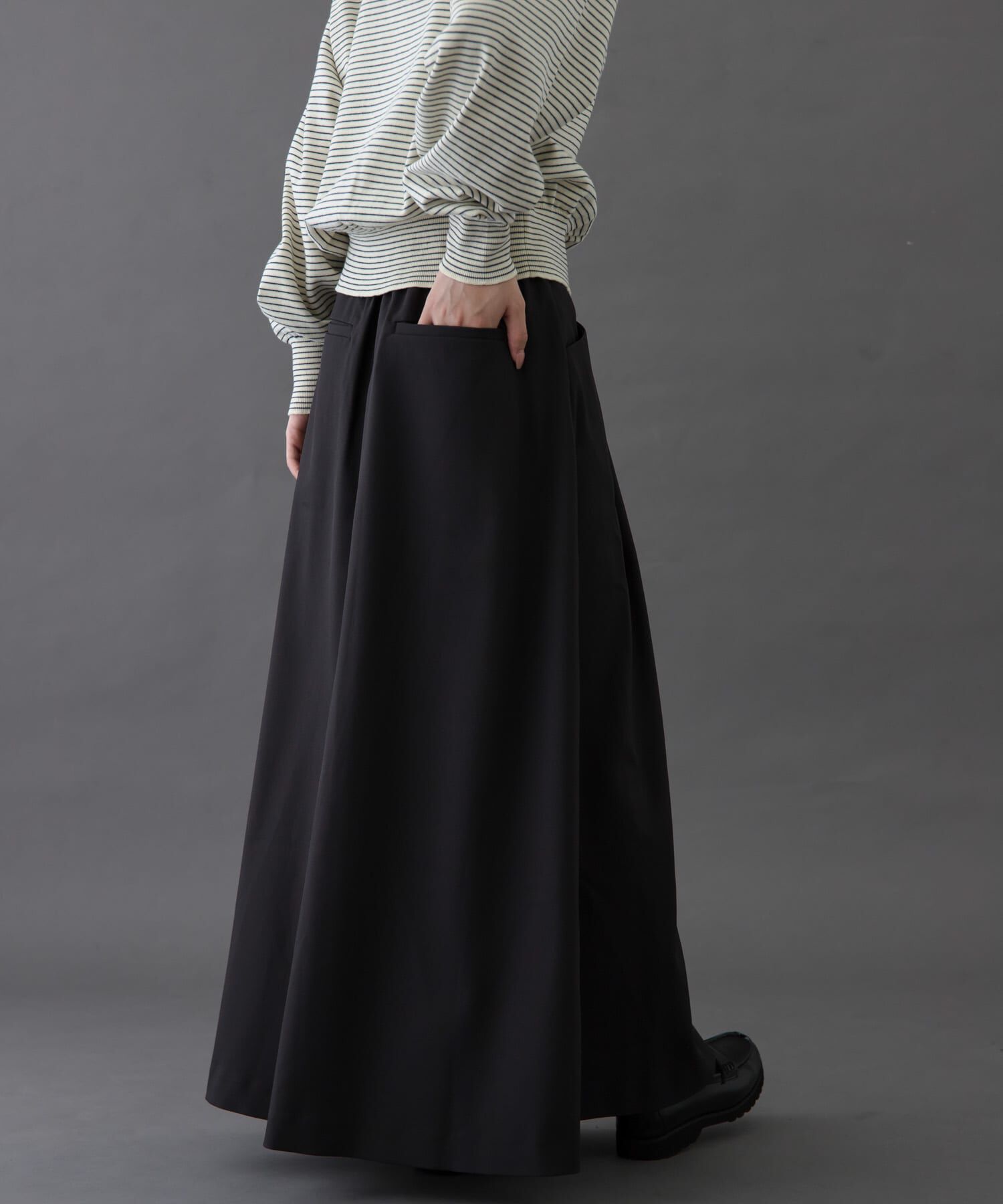 URBAN RESEARCH DOORS「FORK&SPOON　バックゴムフレアスカート」|スカート|