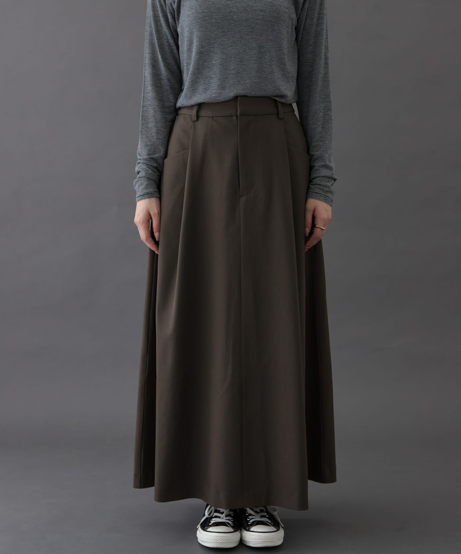 URBAN RESEARCH DOORS「FORK&SPOON　バックゴムフレアスカート」|スカート|