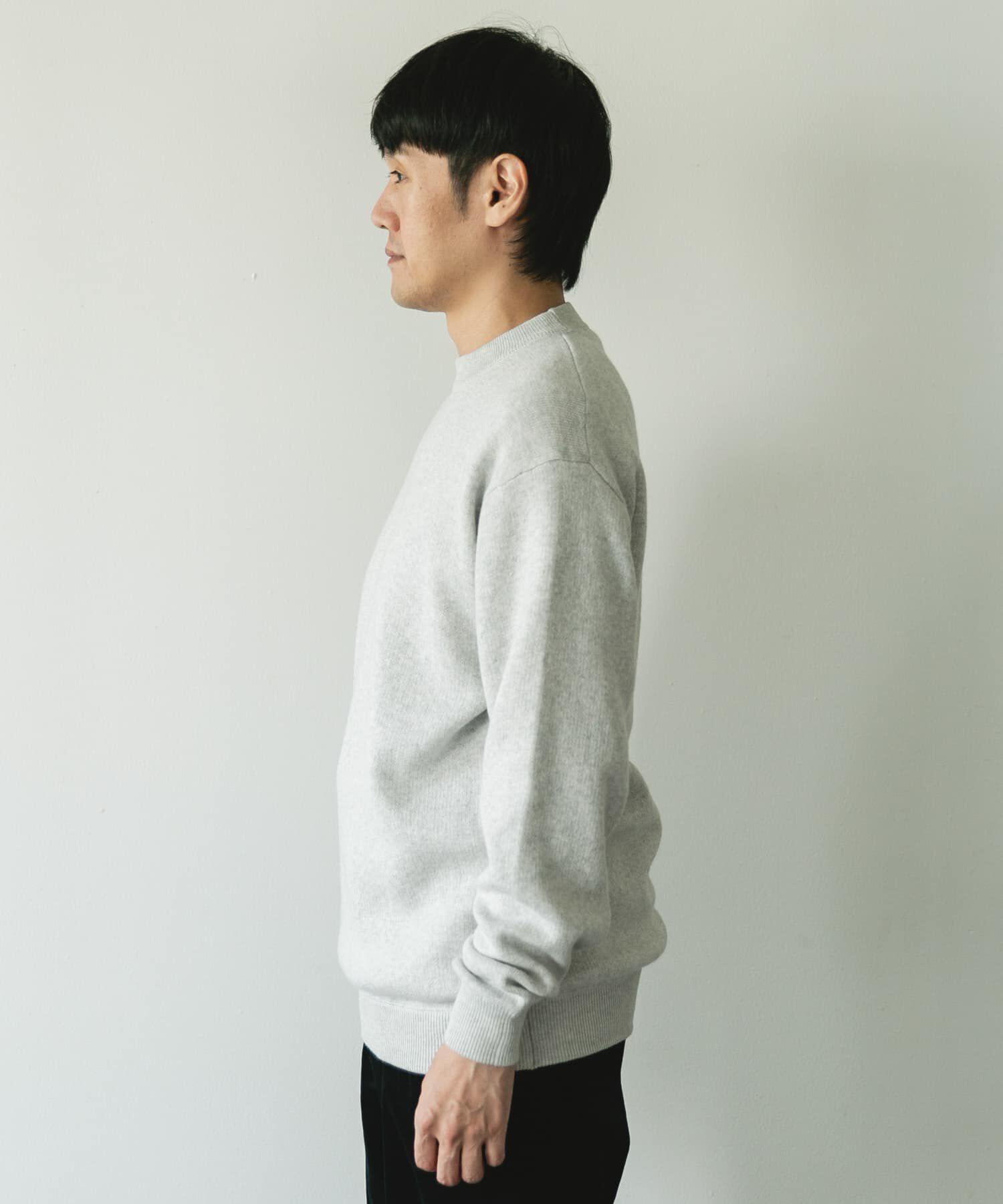 URBAN RESEARCH DOORS「『一部WEB限定カラー』コットンウール クルーネックニット」|ニット・セーター|