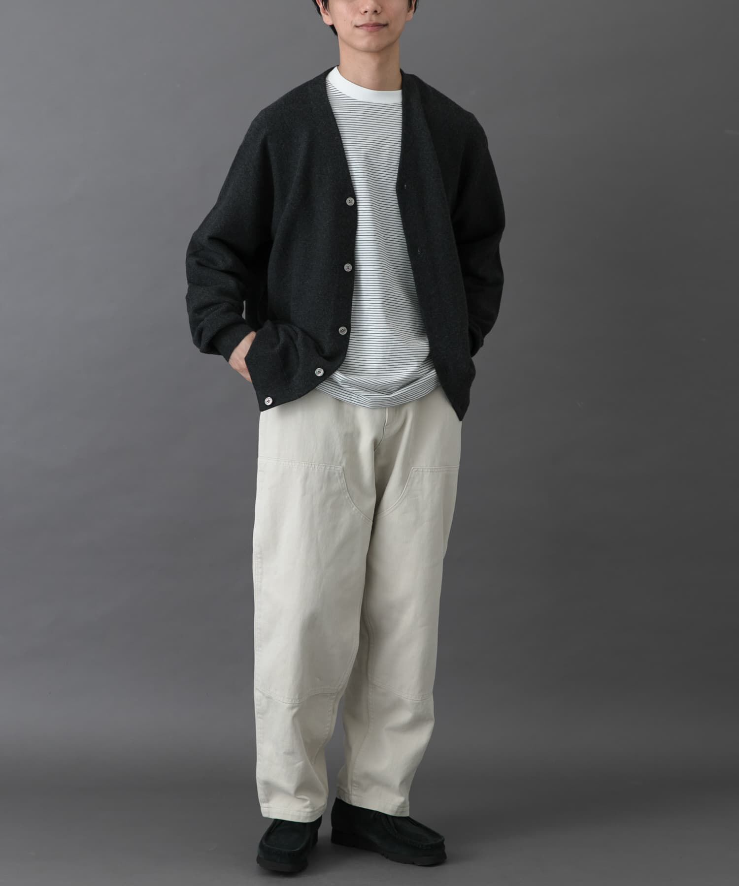 URBAN RESEARCH DOORS「FORK&SPOON　PROVORONE Vネックカーディガン」|カーディガン|