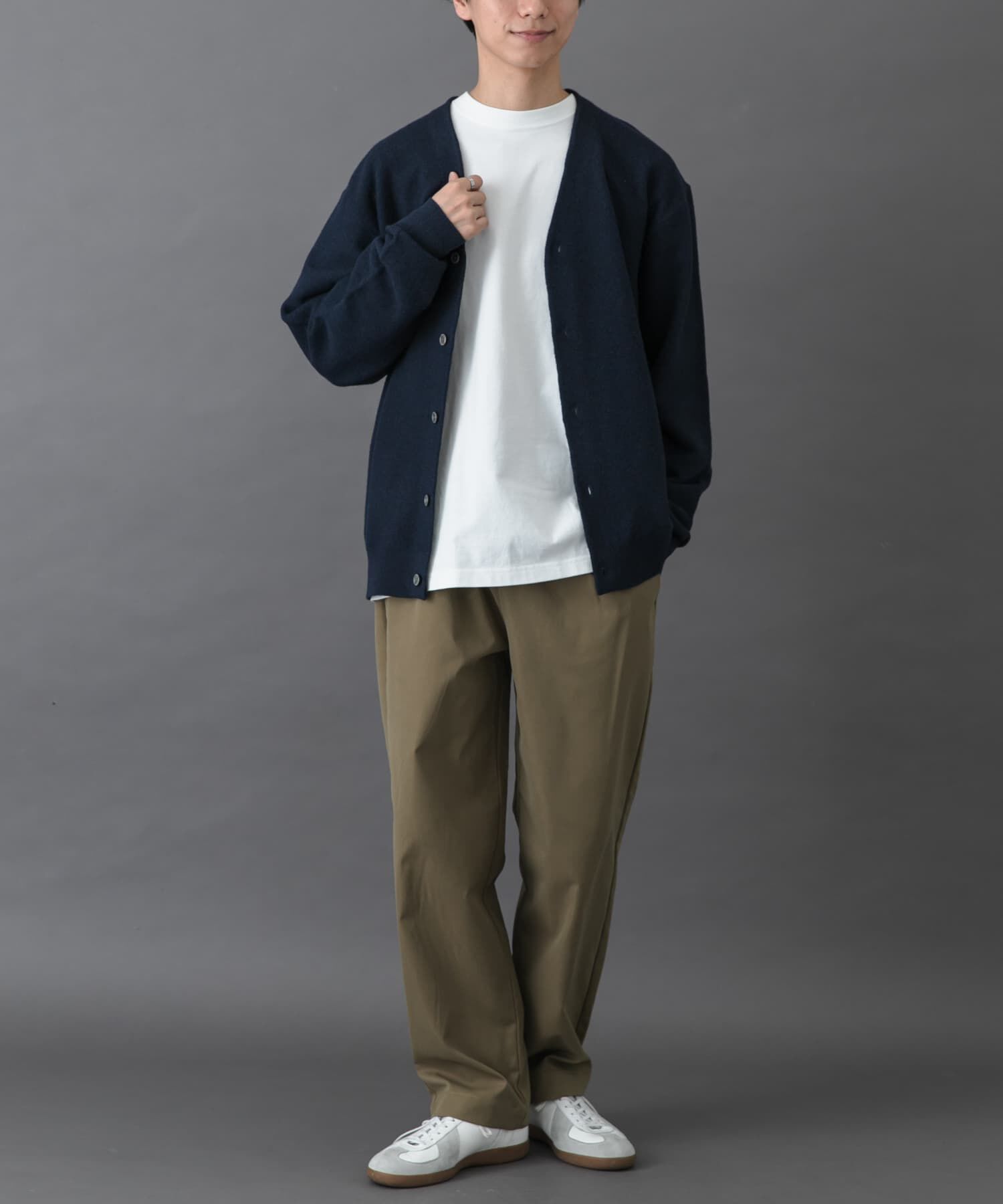 URBAN RESEARCH DOORS「FORK&SPOON　PROVORONE Vネックカーディガン」|カーディガン|