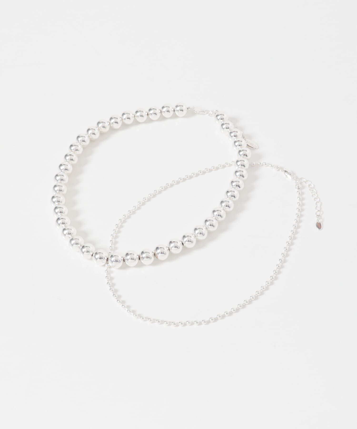 SMELLY「メタルボール2セットネックレス」|ネックレス|