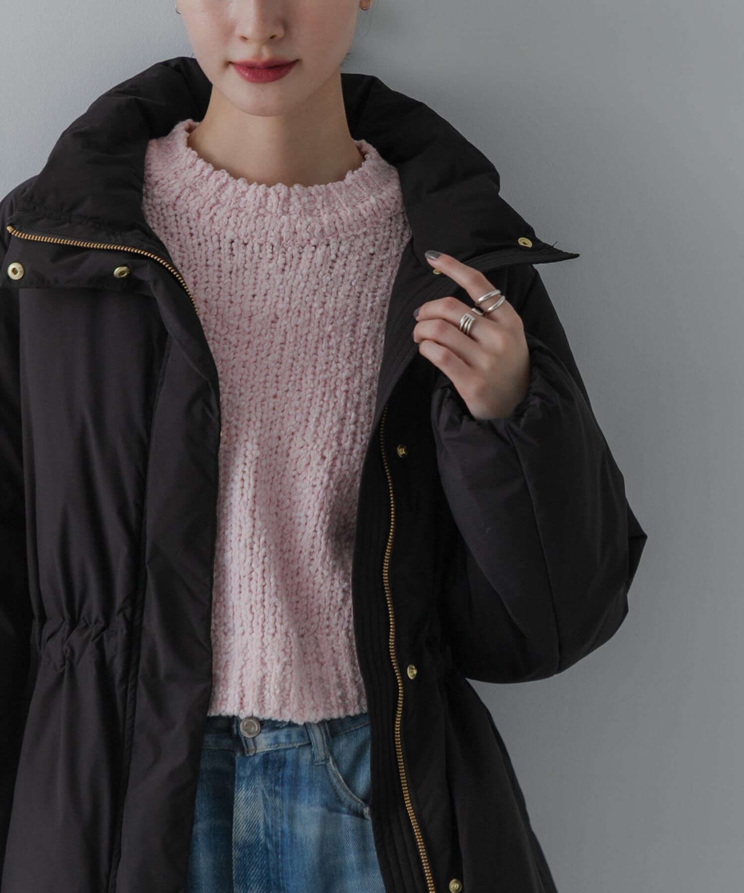 URBAN RESEARCH「スタンドカラードロストダウンコート」|ダウン|