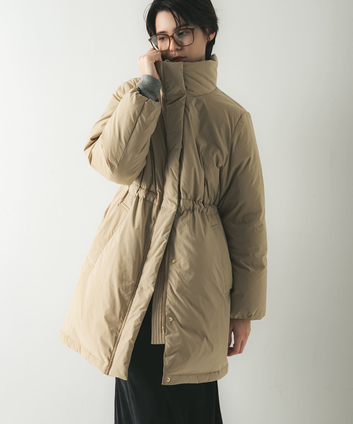 URBAN RESEARCH「スタンドカラードロストダウンコート」|ダウン|