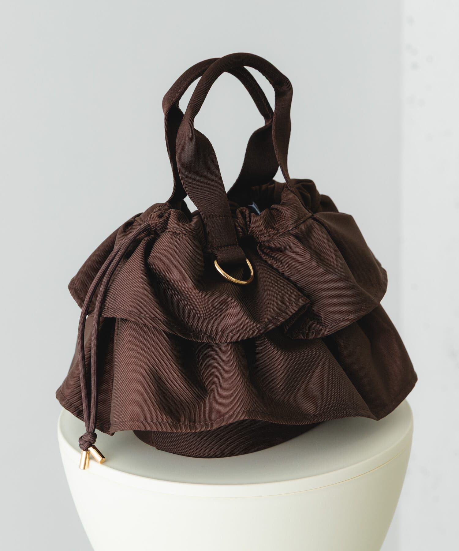 RODE SKO「軽量フリルキンチャクバッグ」|ハンドバッグ|