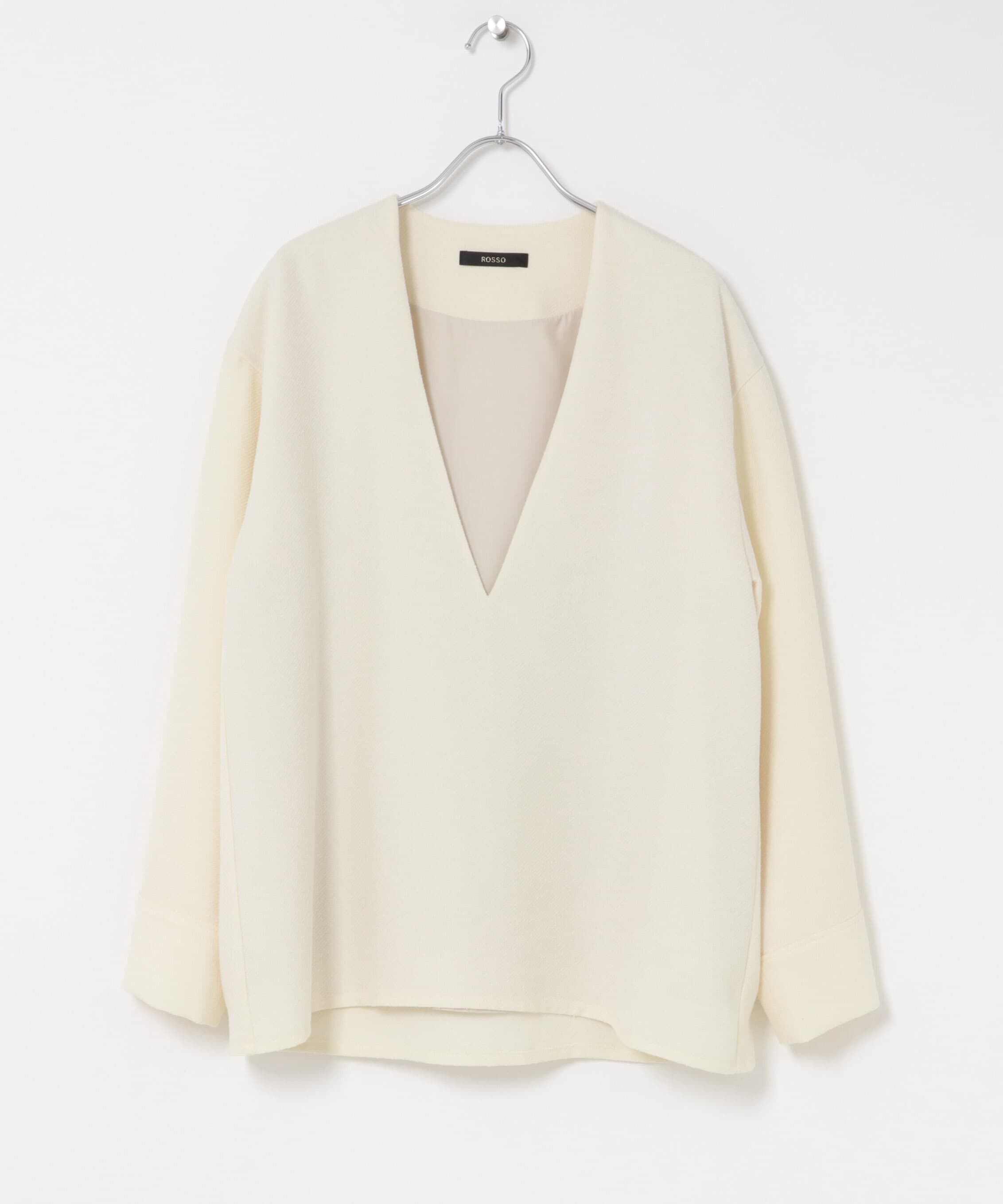 URBAN RESEARCH ROSSO「ツイード深Vネックプルオーバー」|シャツ・ブラウス|