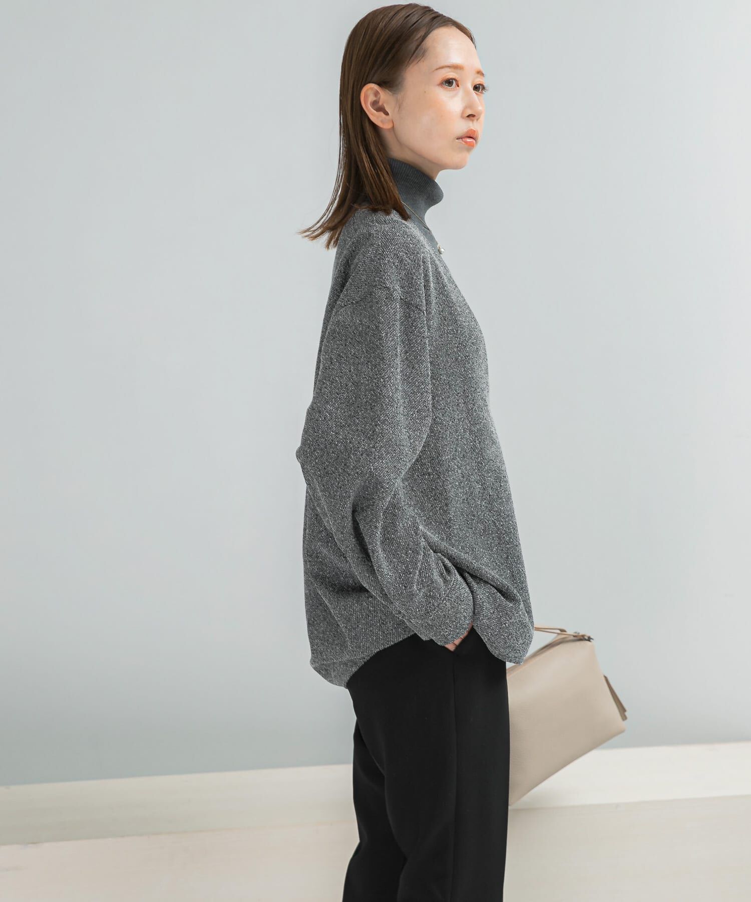 URBAN RESEARCH ROSSO「ツイード深Vネックプルオーバー」|シャツ・ブラウス|