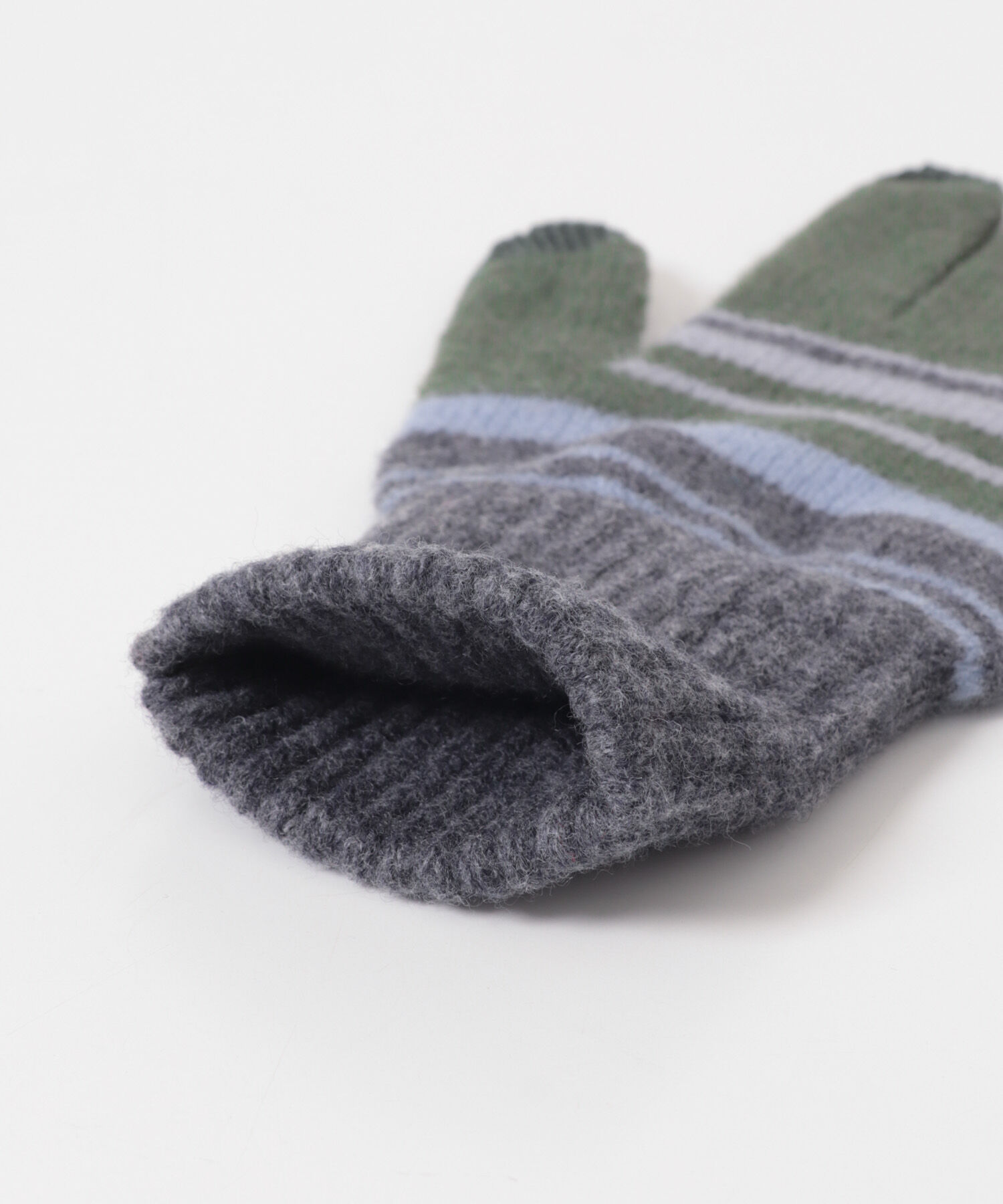 URBAN RESEARCH DOORS「ボーダーニットグローブ(スマホ対応)」|手袋|