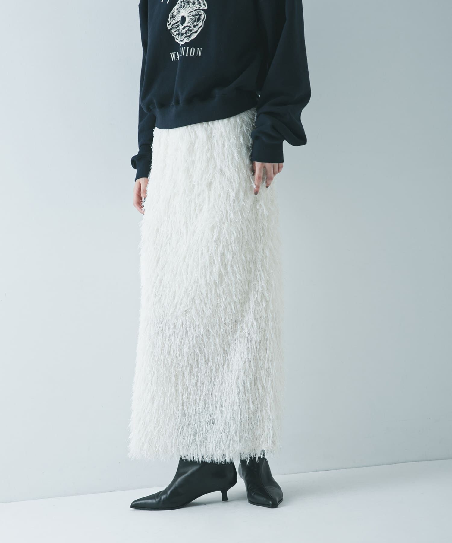 URBAN RESEARCH「フリンジジャガードスカート」|スカート|