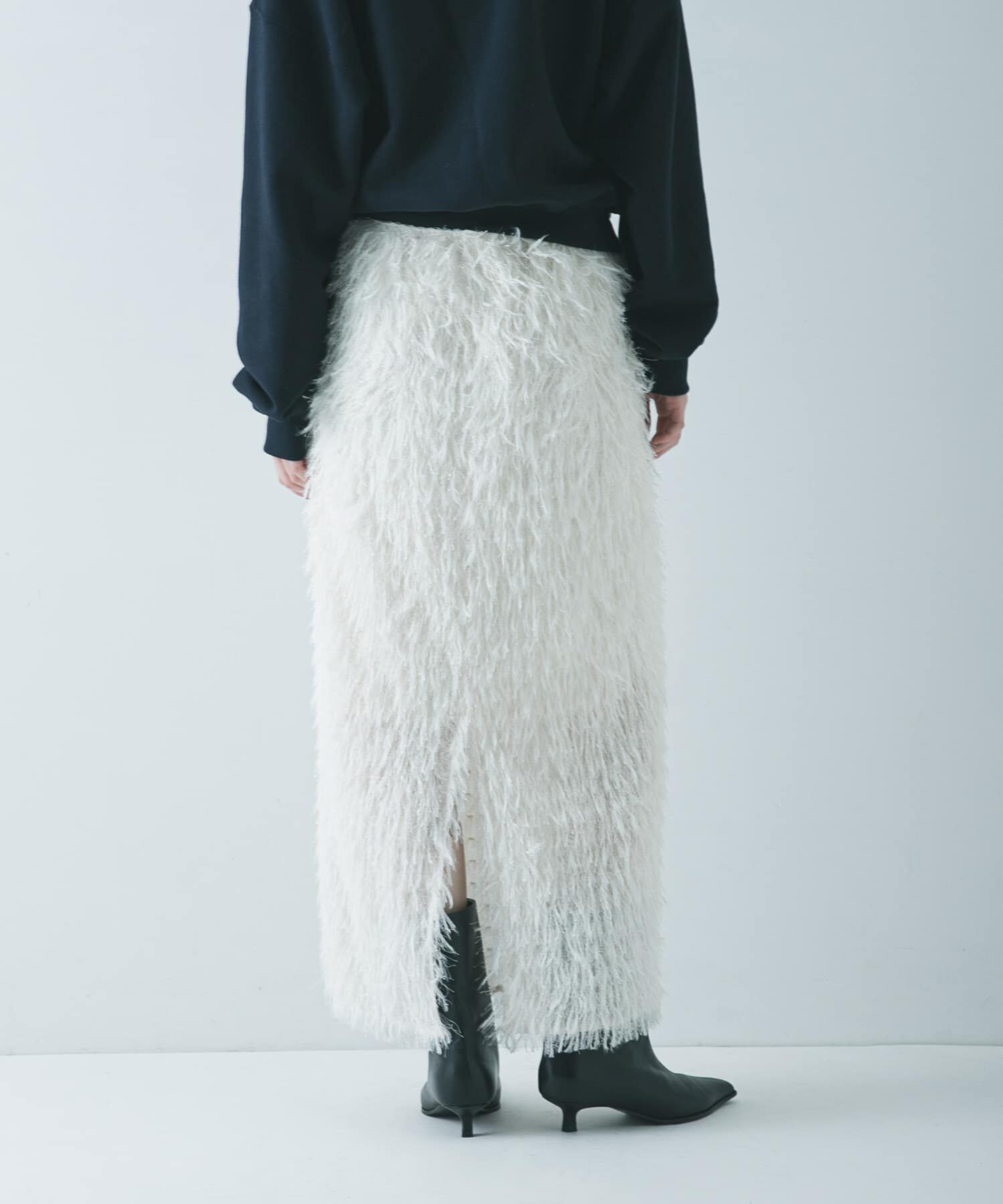 URBAN RESEARCH「フリンジジャガードスカート」|スカート|