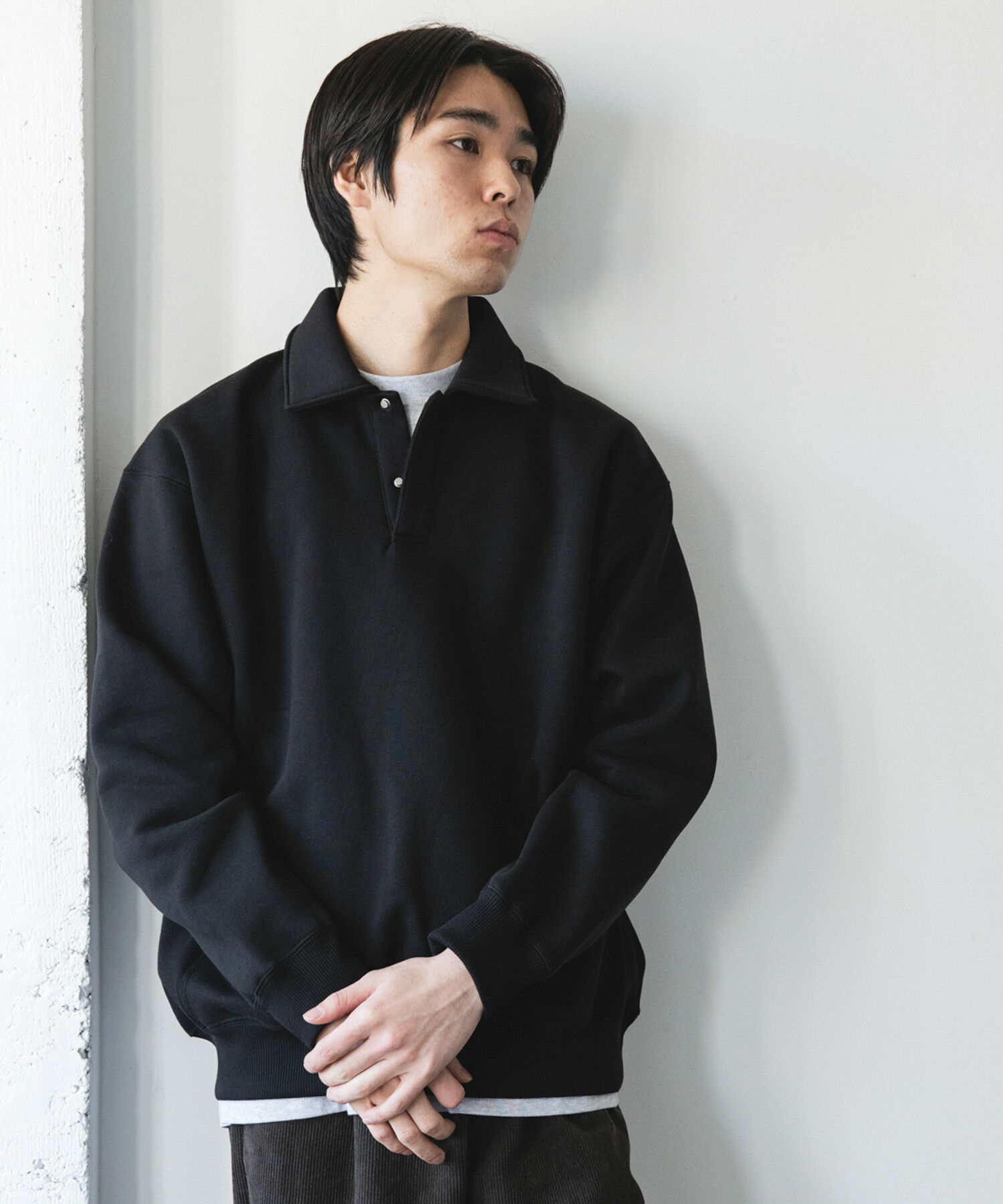 URBAN RESEARCH DOORS「裏起毛スウェットポロシャツ」|スウェット・ジャージ|