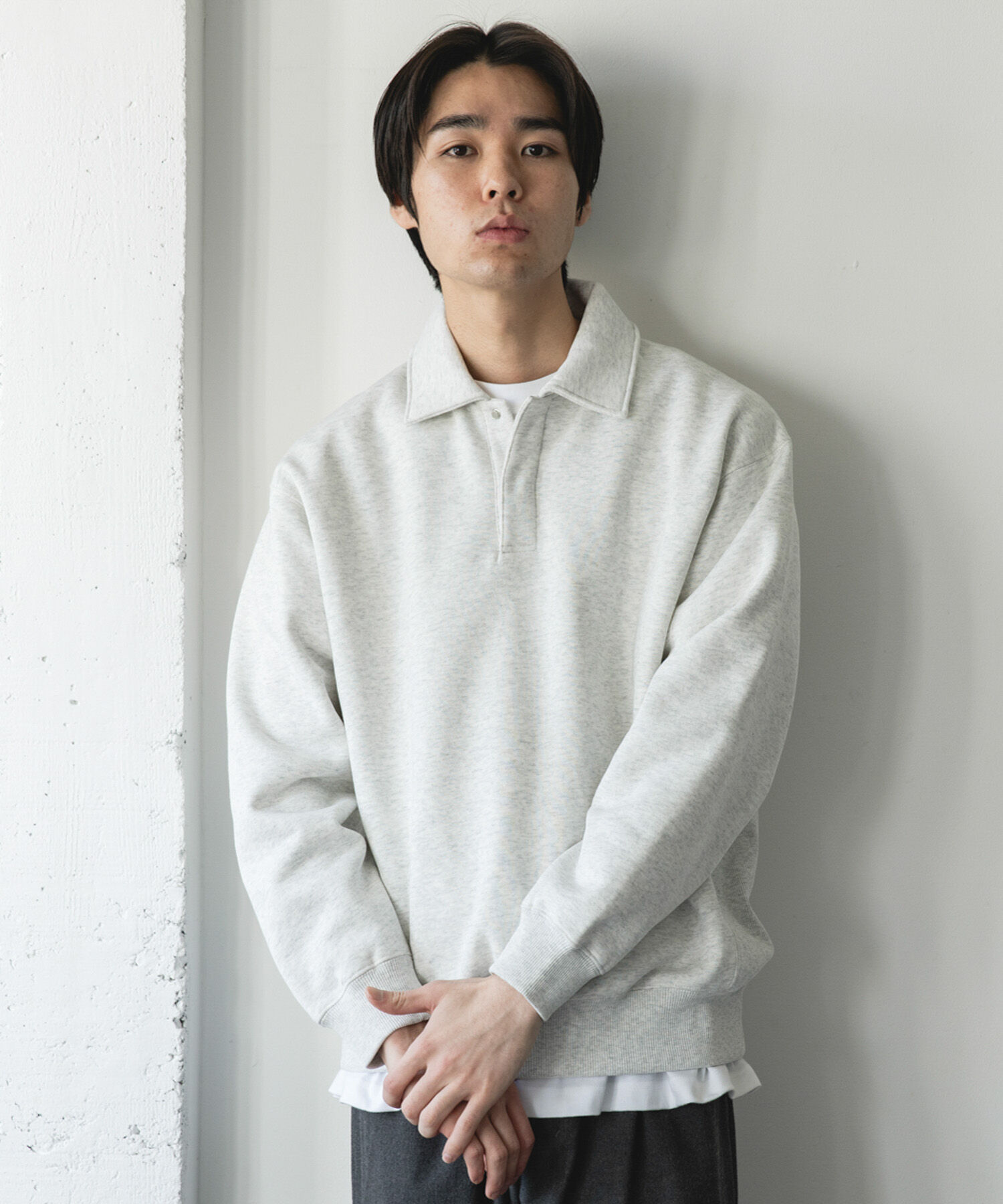URBAN RESEARCH DOORS「裏起毛スウェットポロシャツ」|スウェット・ジャージ|