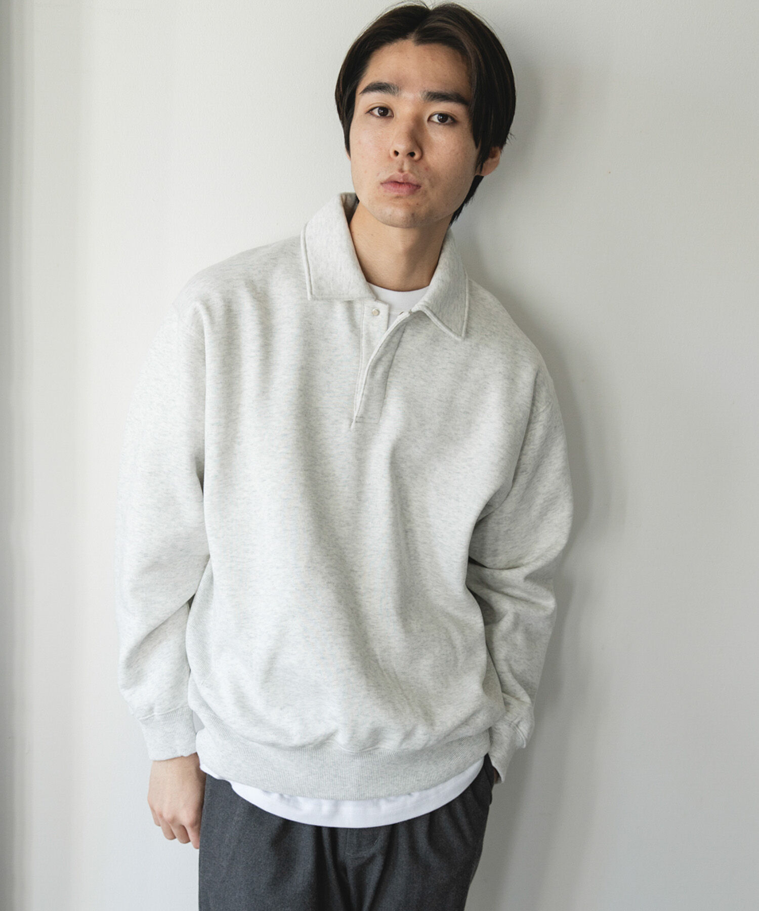 URBAN RESEARCH DOORS「裏起毛スウェットポロシャツ」|スウェット・ジャージ|