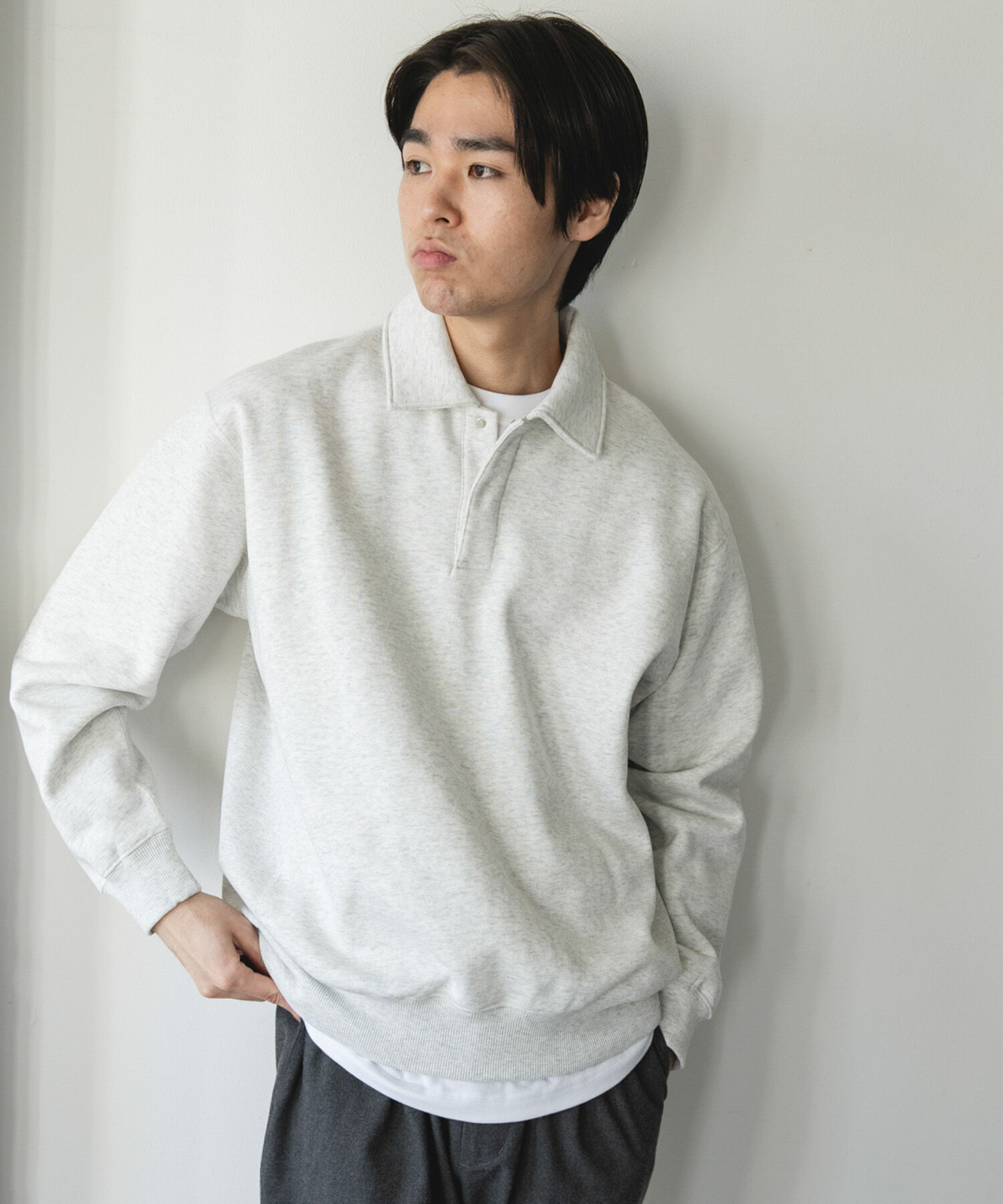 URBAN RESEARCH DOORS「裏起毛スウェットポロシャツ」|スウェット・ジャージ|