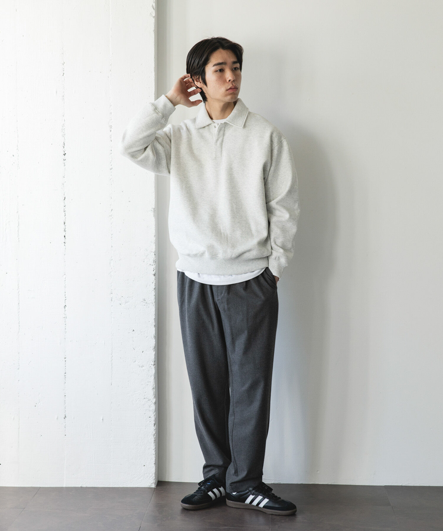 URBAN RESEARCH DOORS「裏起毛スウェットポロシャツ」|スウェット・ジャージ|