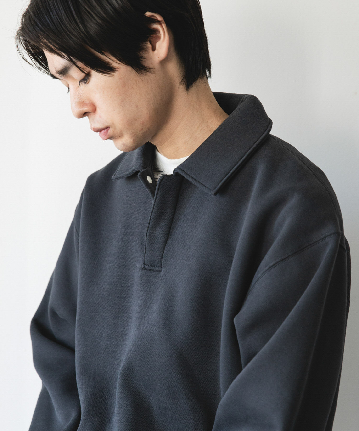 URBAN RESEARCH DOORS「裏起毛スウェットポロシャツ」|スウェット・ジャージ|