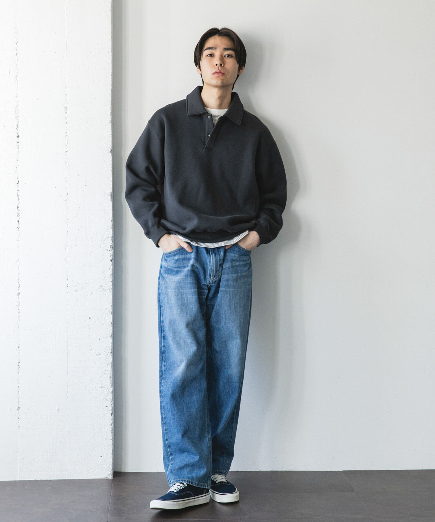 URBAN RESEARCH DOORS「裏起毛スウェットポロシャツ」|スウェット・ジャージ|