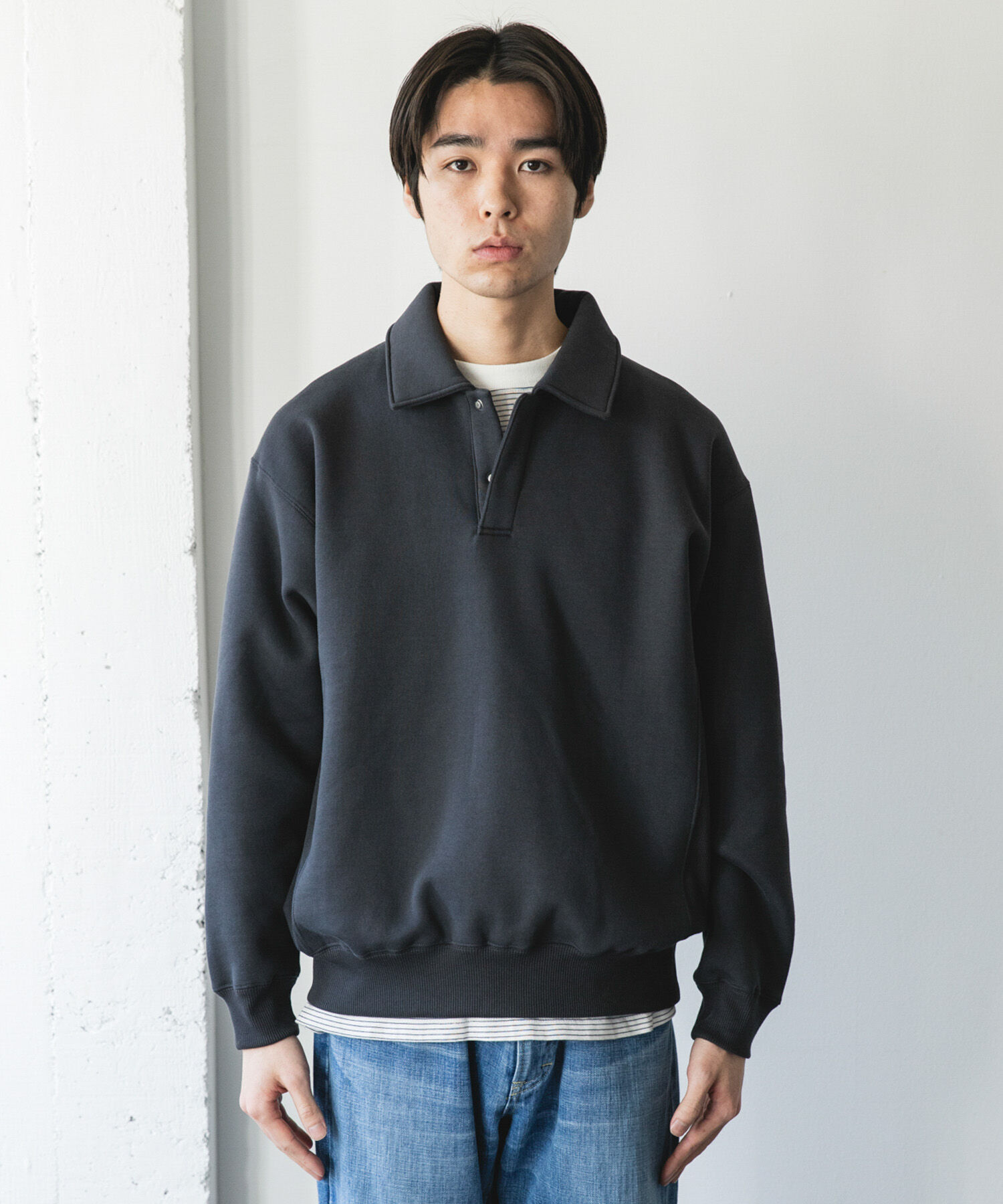 URBAN RESEARCH DOORS「裏起毛スウェットポロシャツ」|スウェット・ジャージ|