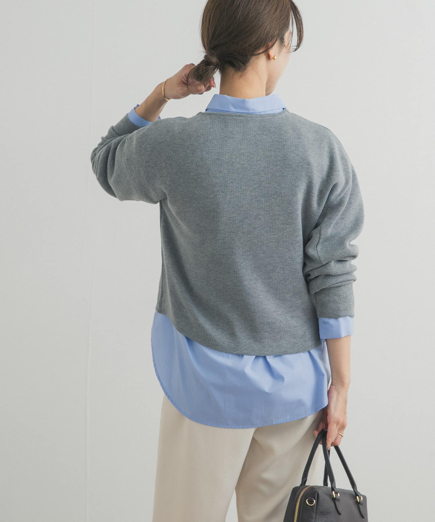 URBAN RESEARCH DOORS「ショート丈コンパクトニット」|ニット・セーター|