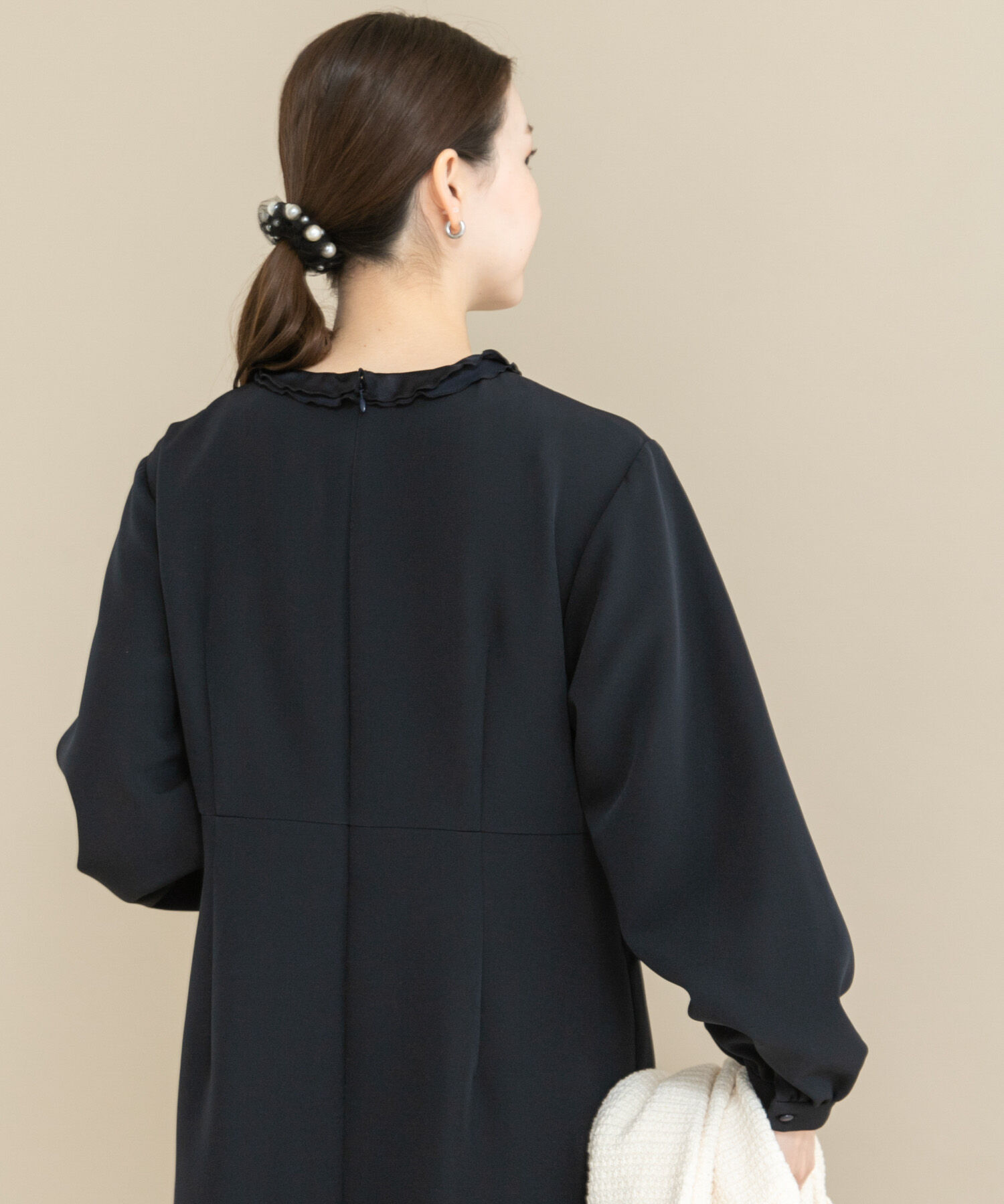 URBAN RESEARCH ROSSO「『WEB/一部店舗限定』フリルカラーウエストマークワンピース」|ワンピース|