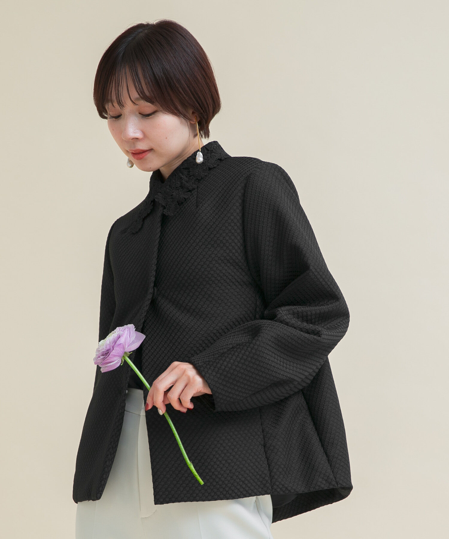 URBAN RESEARCH ROSSO「『WEB/一部店舗限定』中綿ジャガードジャケット」|ダウン|