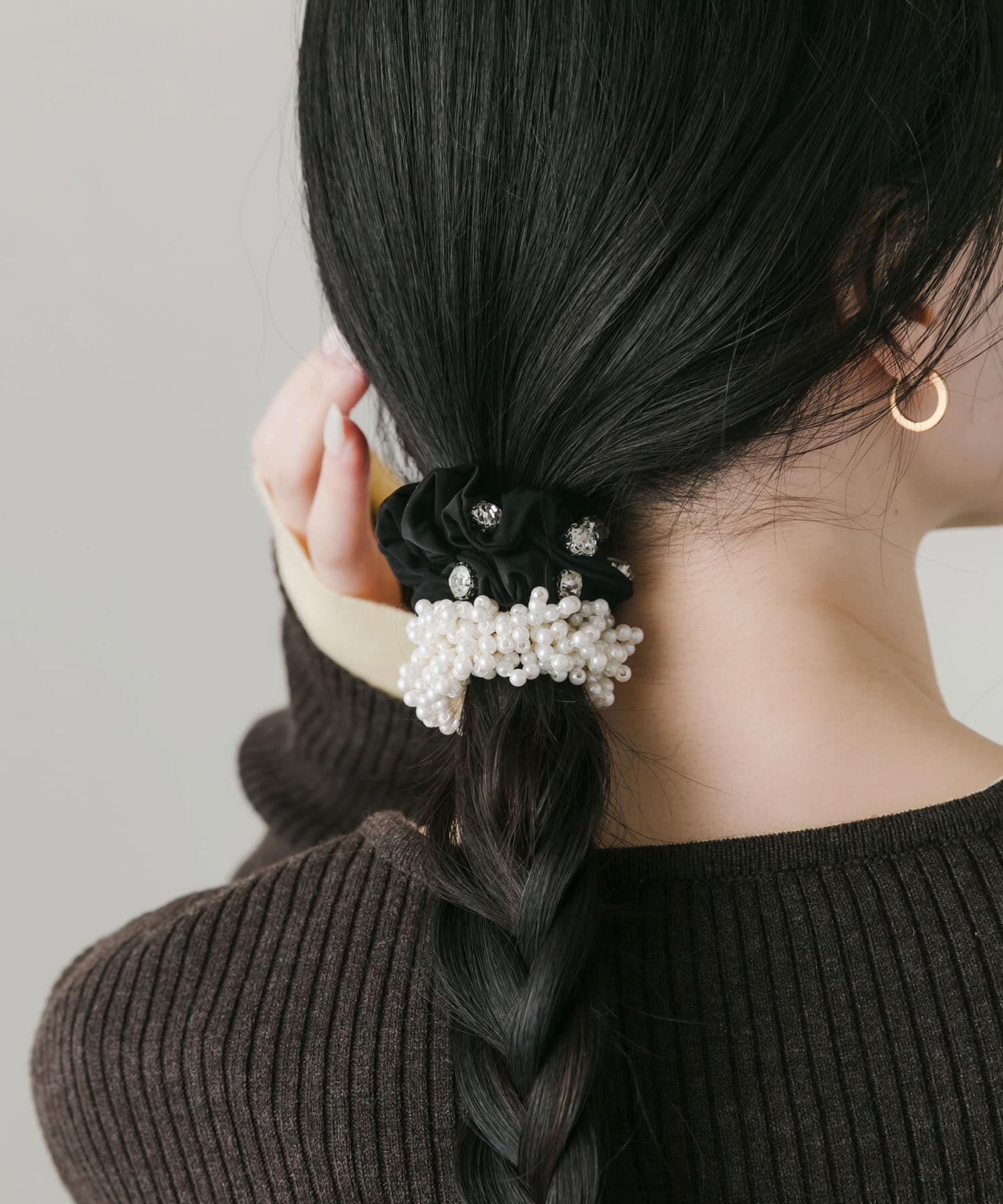 SMELLY「パールビジュー2セットヘアゴム」|ヘアゴム・シュシュ|