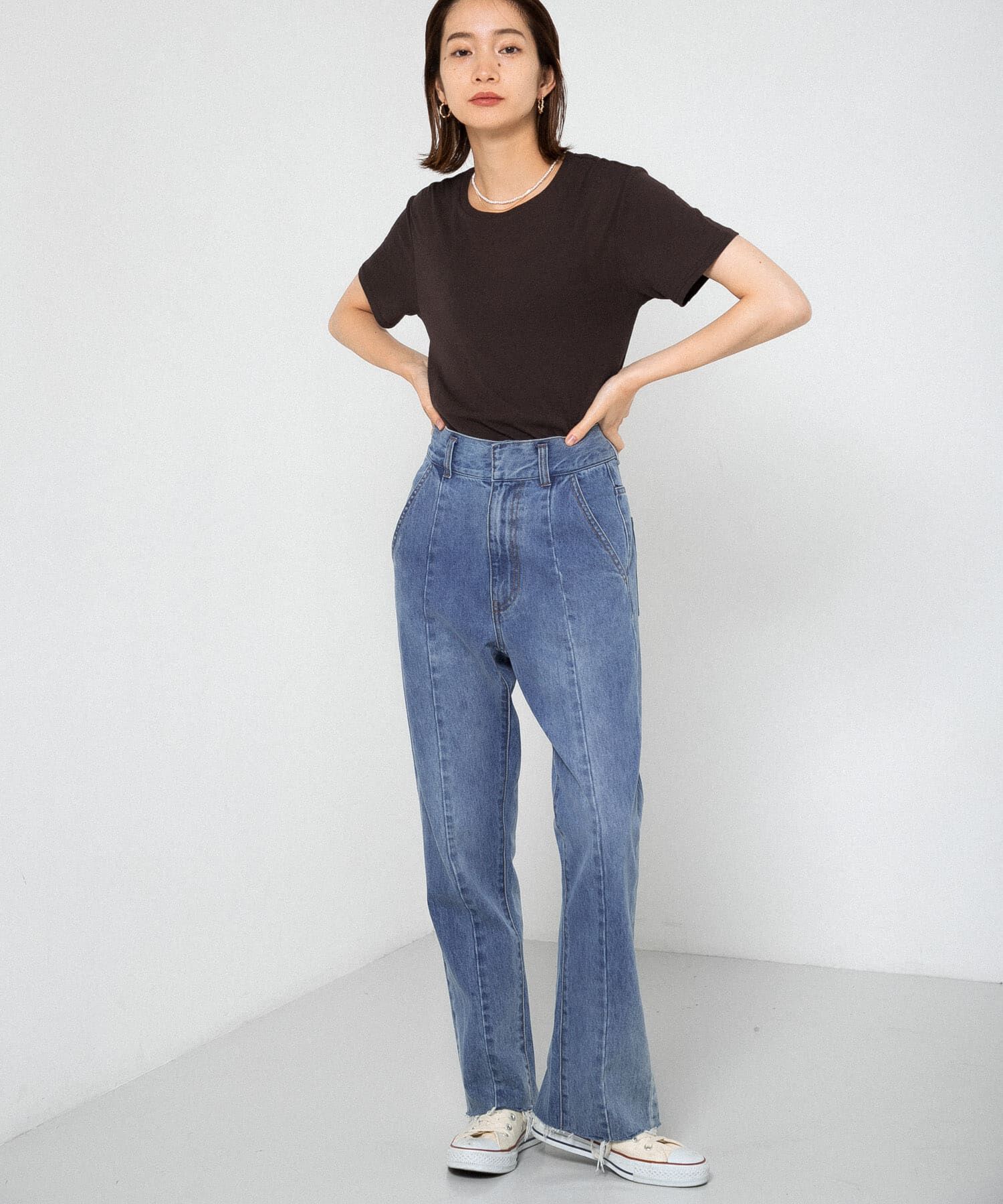  「コンパクトベーシックTシャツ」|Tシャツ・カットソー|