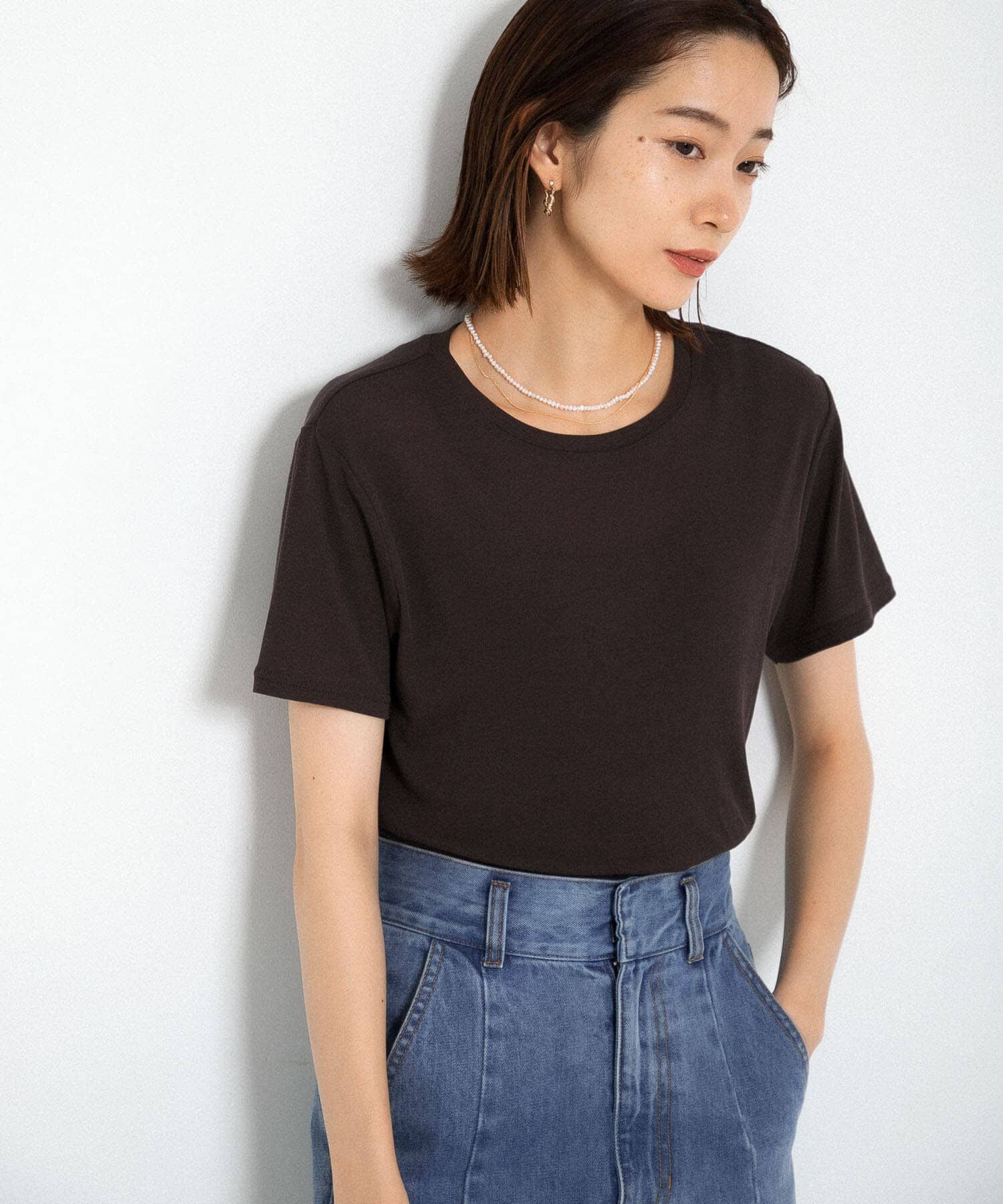  「コンパクトベーシックTシャツ」|Tシャツ・カットソー|