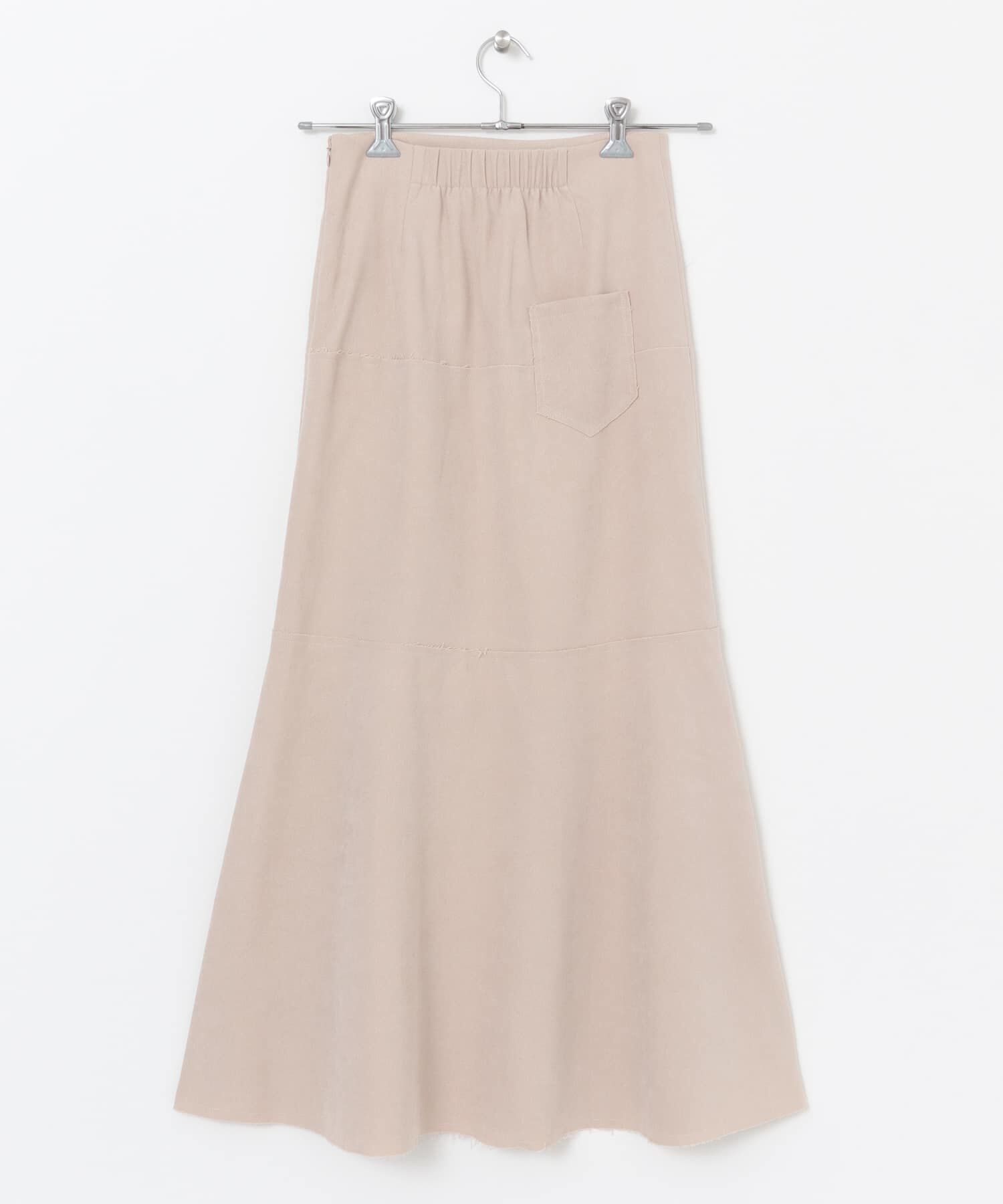  「カットオフ切替ロングスカート」|スカート|