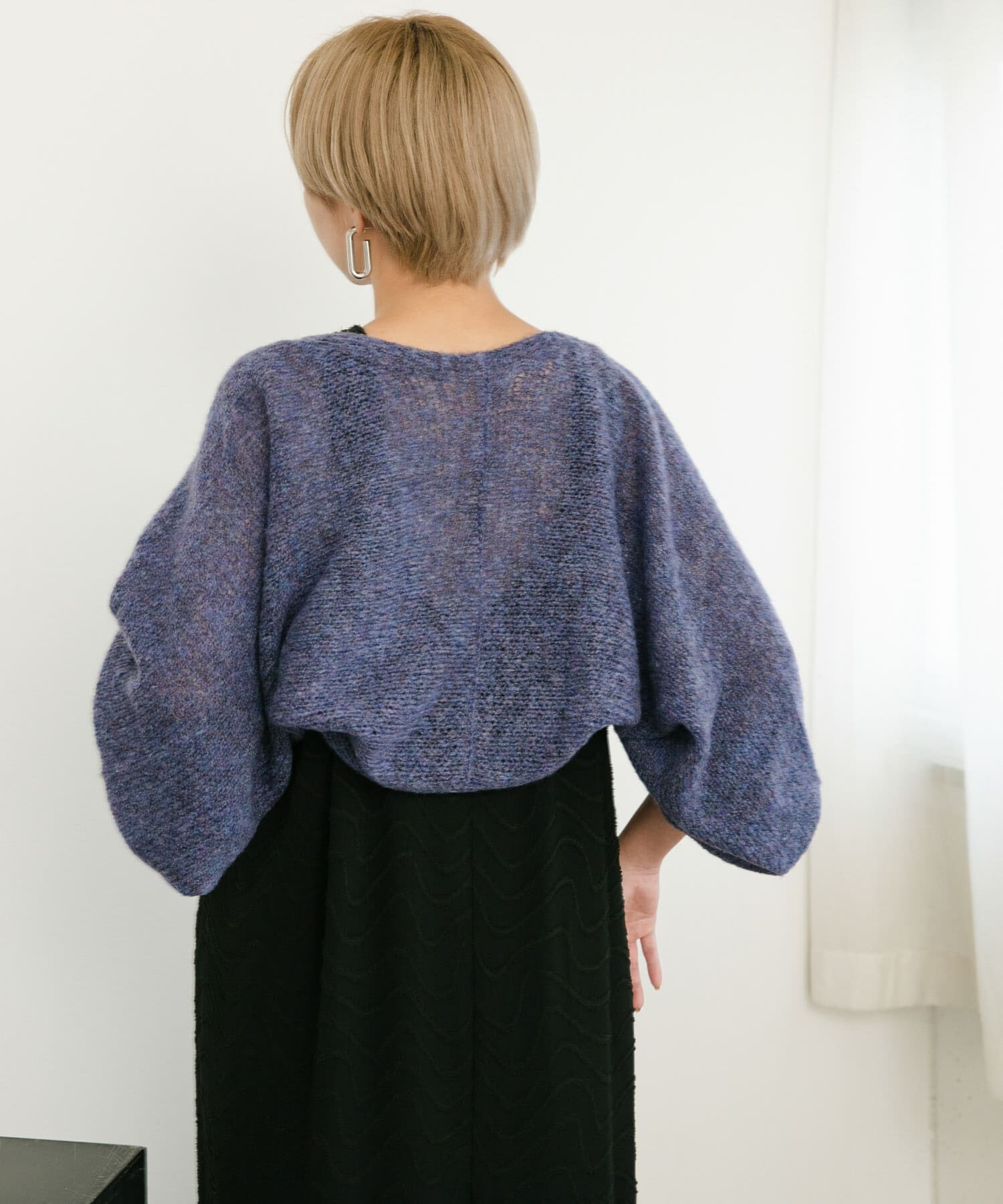  「ボリュームスリーブカーディガン」|カーディガン|