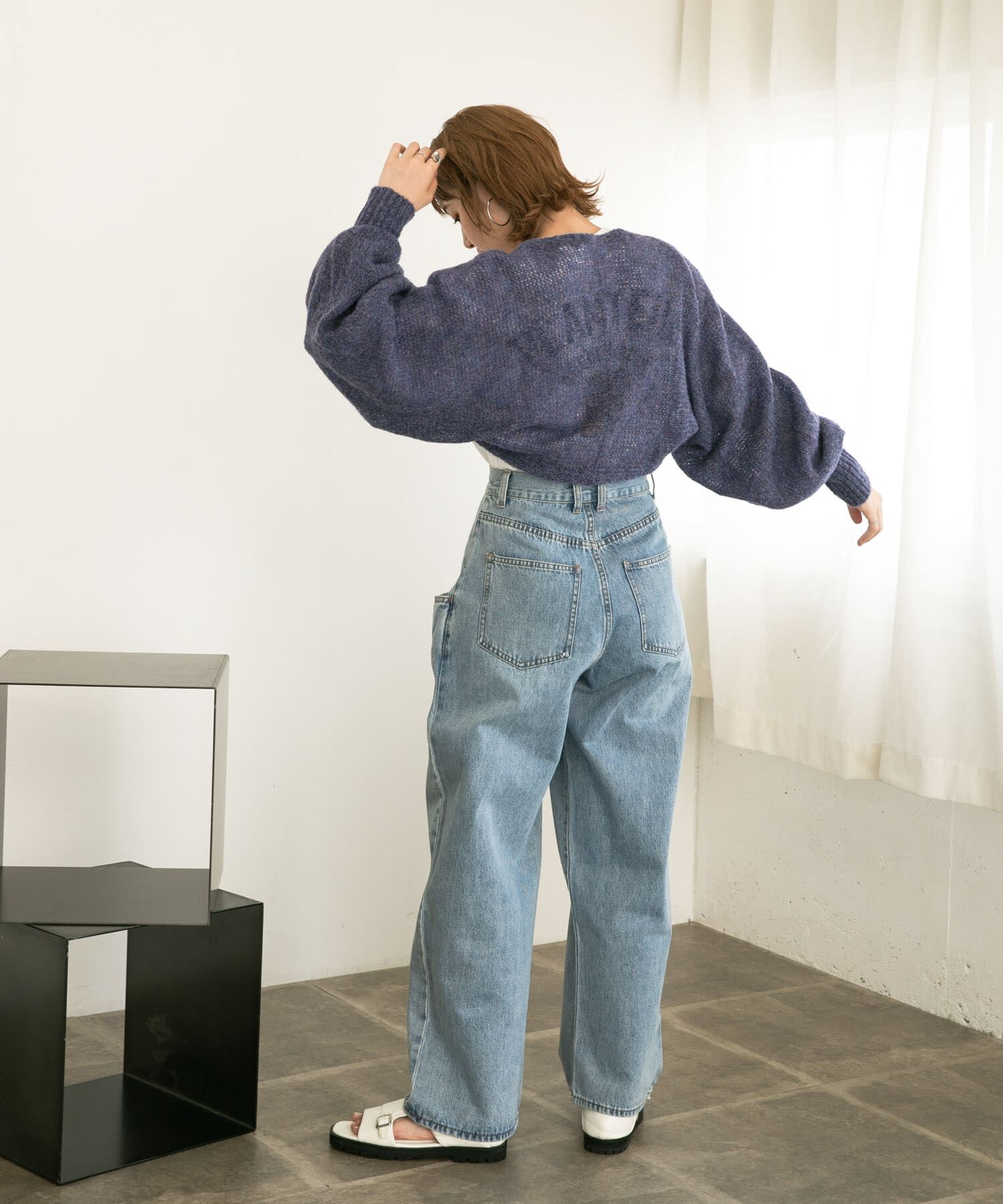  「ボリュームスリーブカーディガン」|カーディガン|