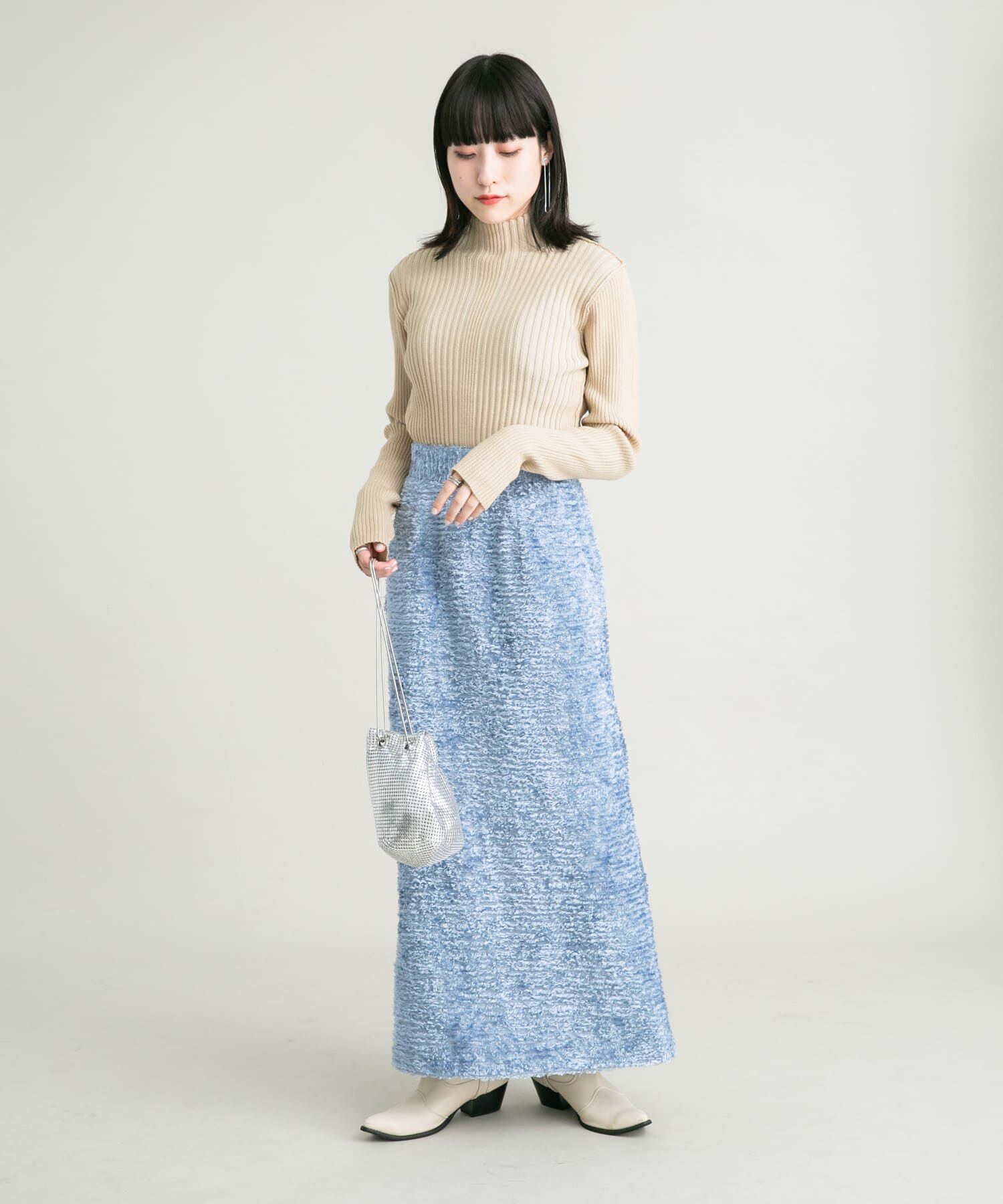  「ミニフリンジタイトスカート」|スカート|