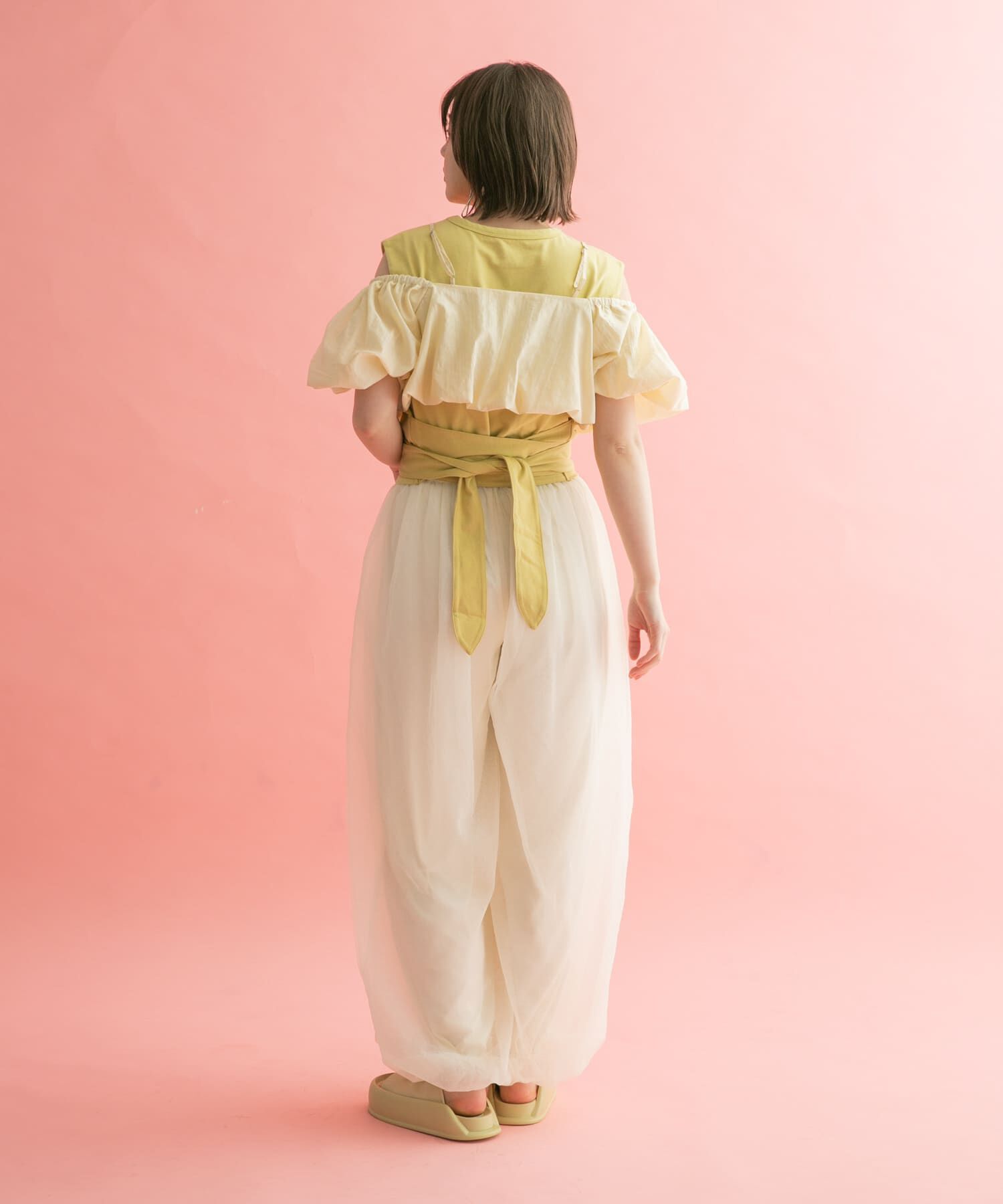  「ウエストノットノースリーブトップス」|Tシャツ・カットソー|