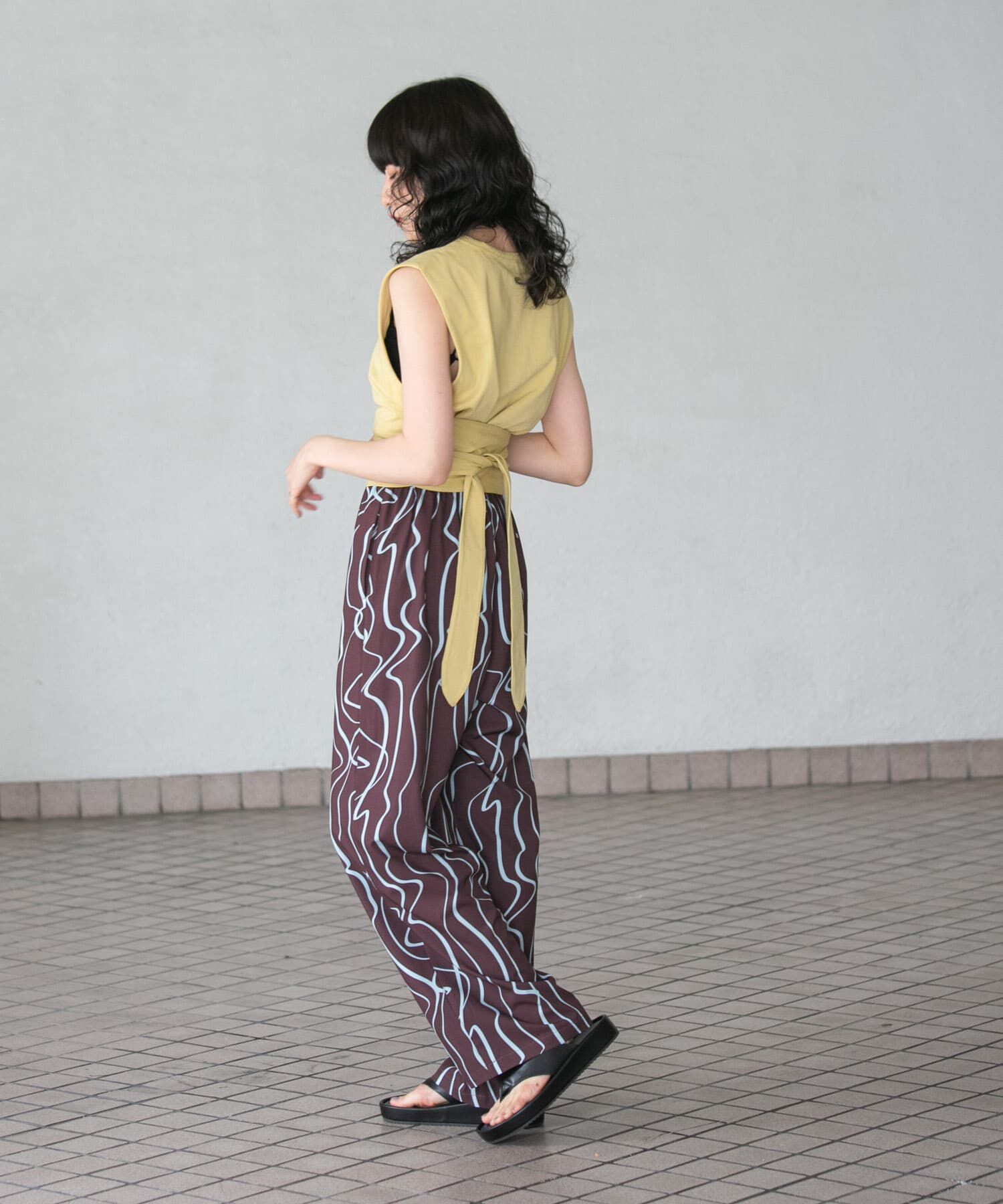  「ウエストノットノースリーブトップス」|Tシャツ・カットソー|