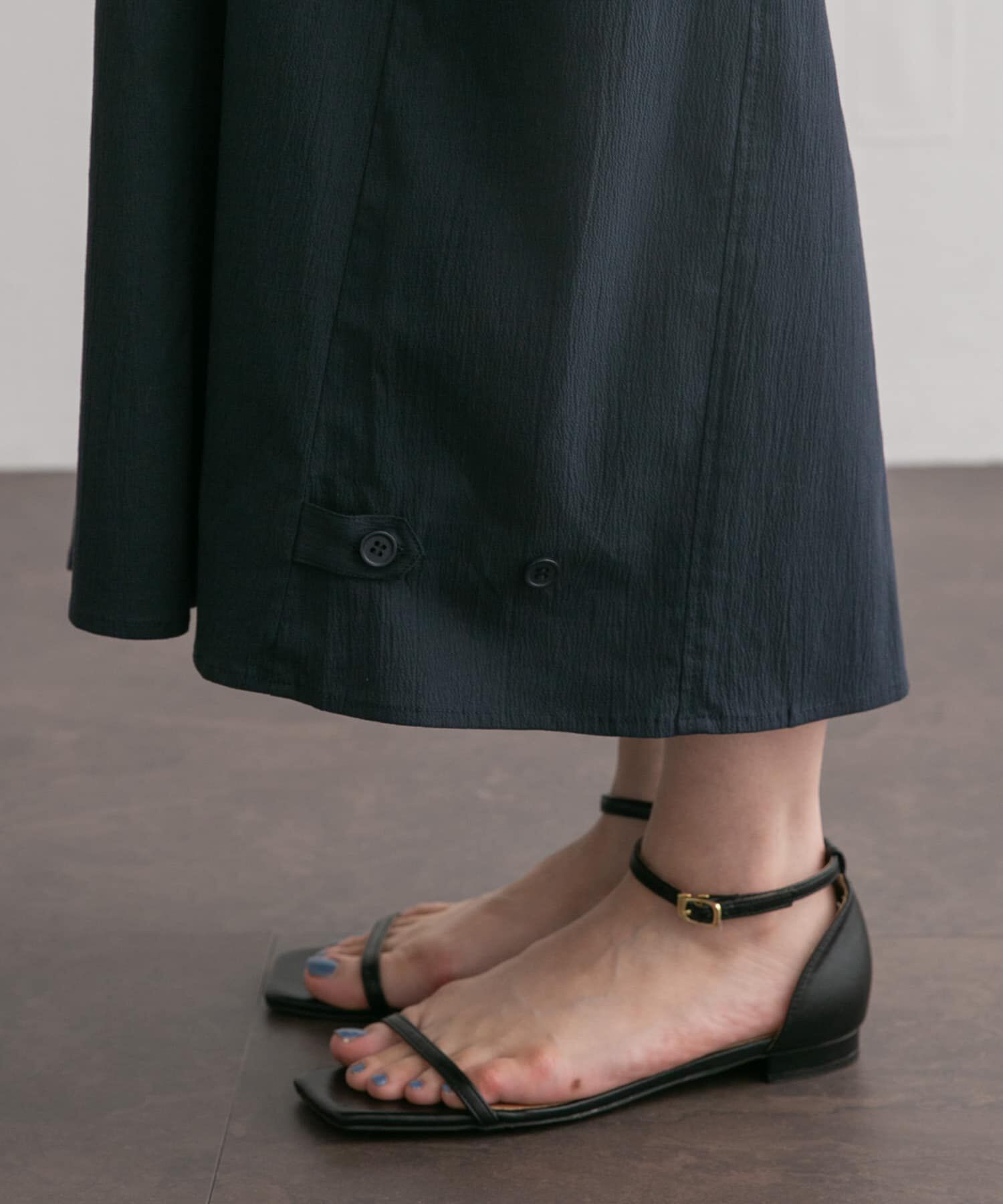  「サイドポケットコクーンワンピース」|ワンピース|