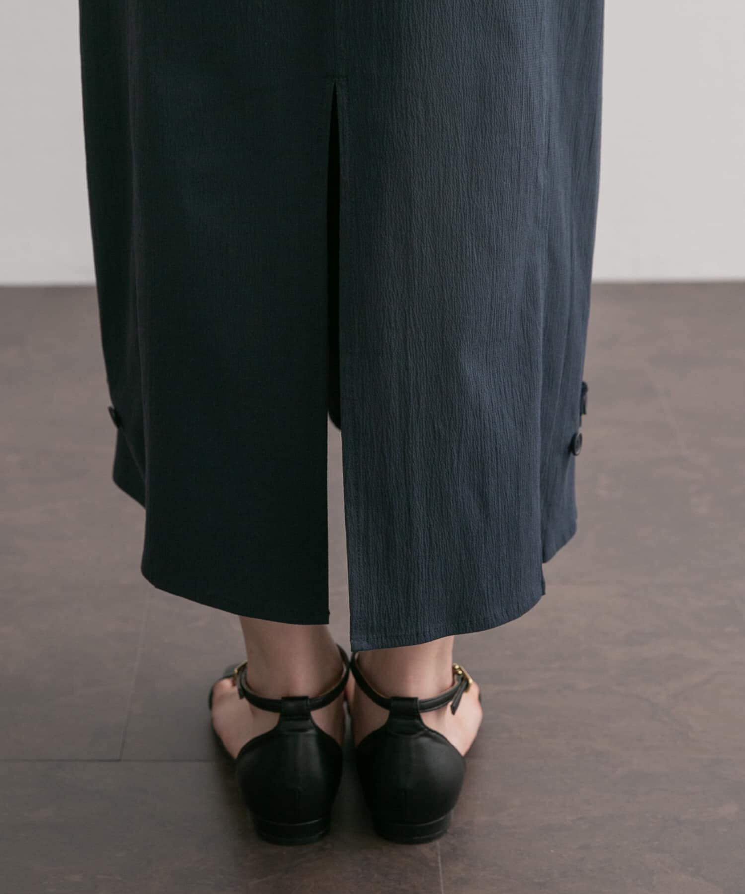  「サイドポケットコクーンワンピース」|ワンピース|