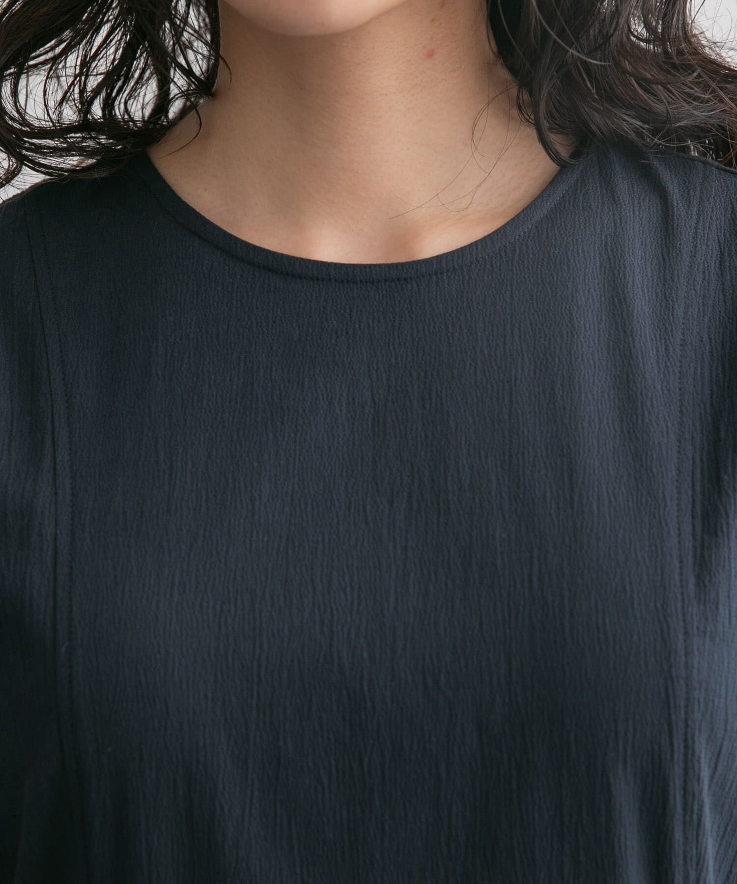  「サイドポケットコクーンワンピース」|ワンピース|