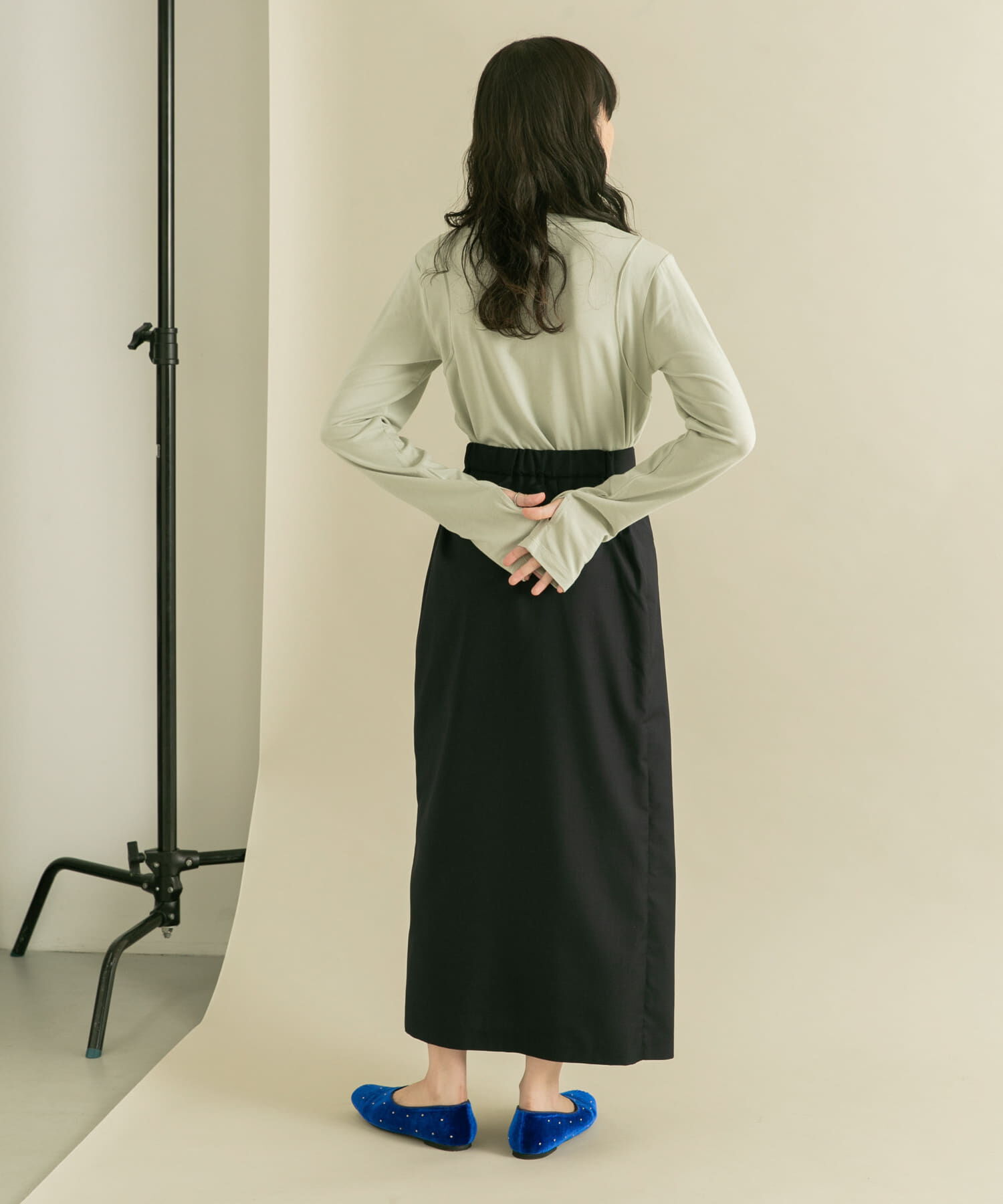  「ラップライクプリーツスカート」|スカート|